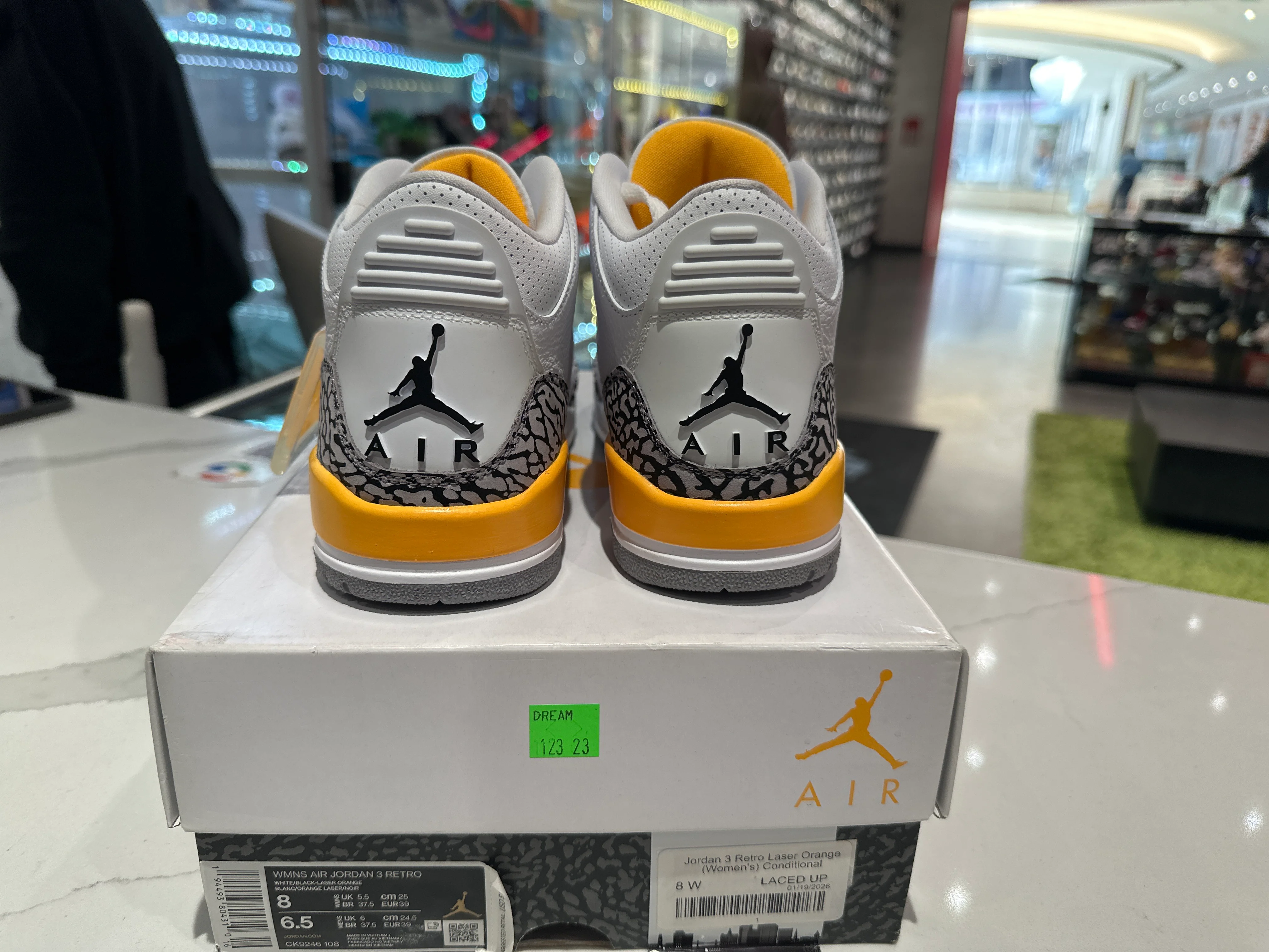 Jordan 3 Retro Laser Orange (Women's) Conditional - Image 4