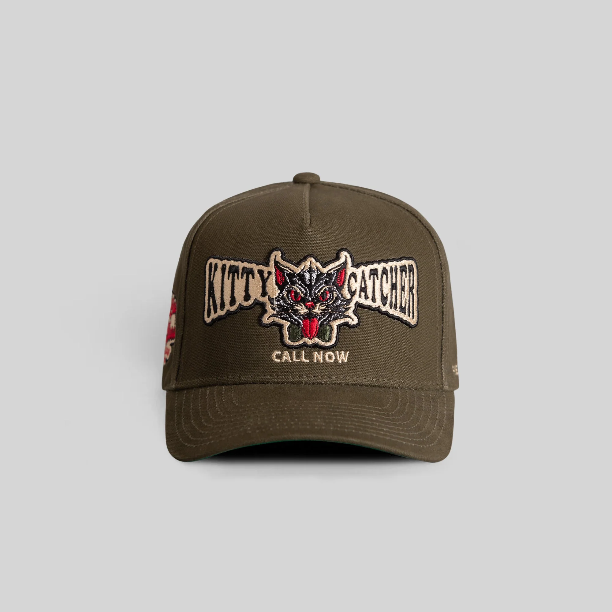 Field Grade KITTY CATCHER OLIVE DUCK CANVAS TRUCKER - Image 2
