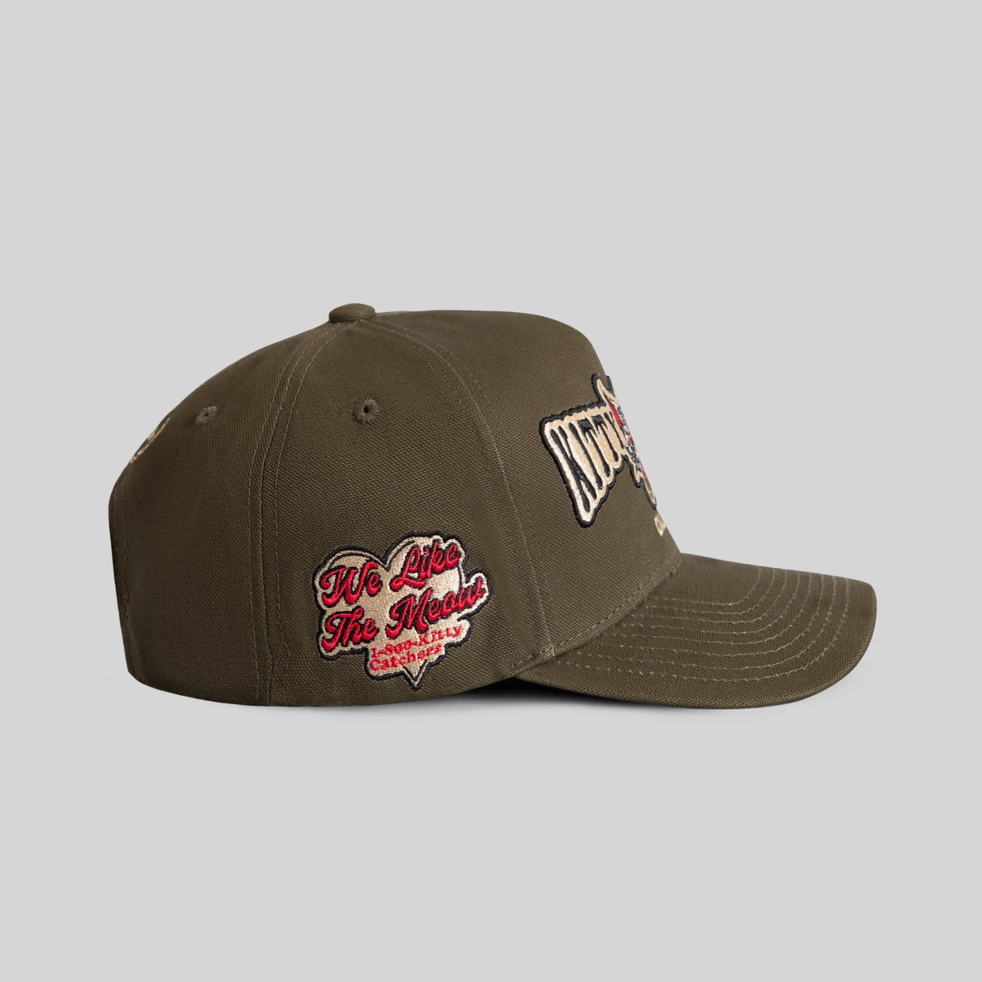 Field Grade KITTY CATCHER OLIVE DUCK CANVAS TRUCKER - Image 4