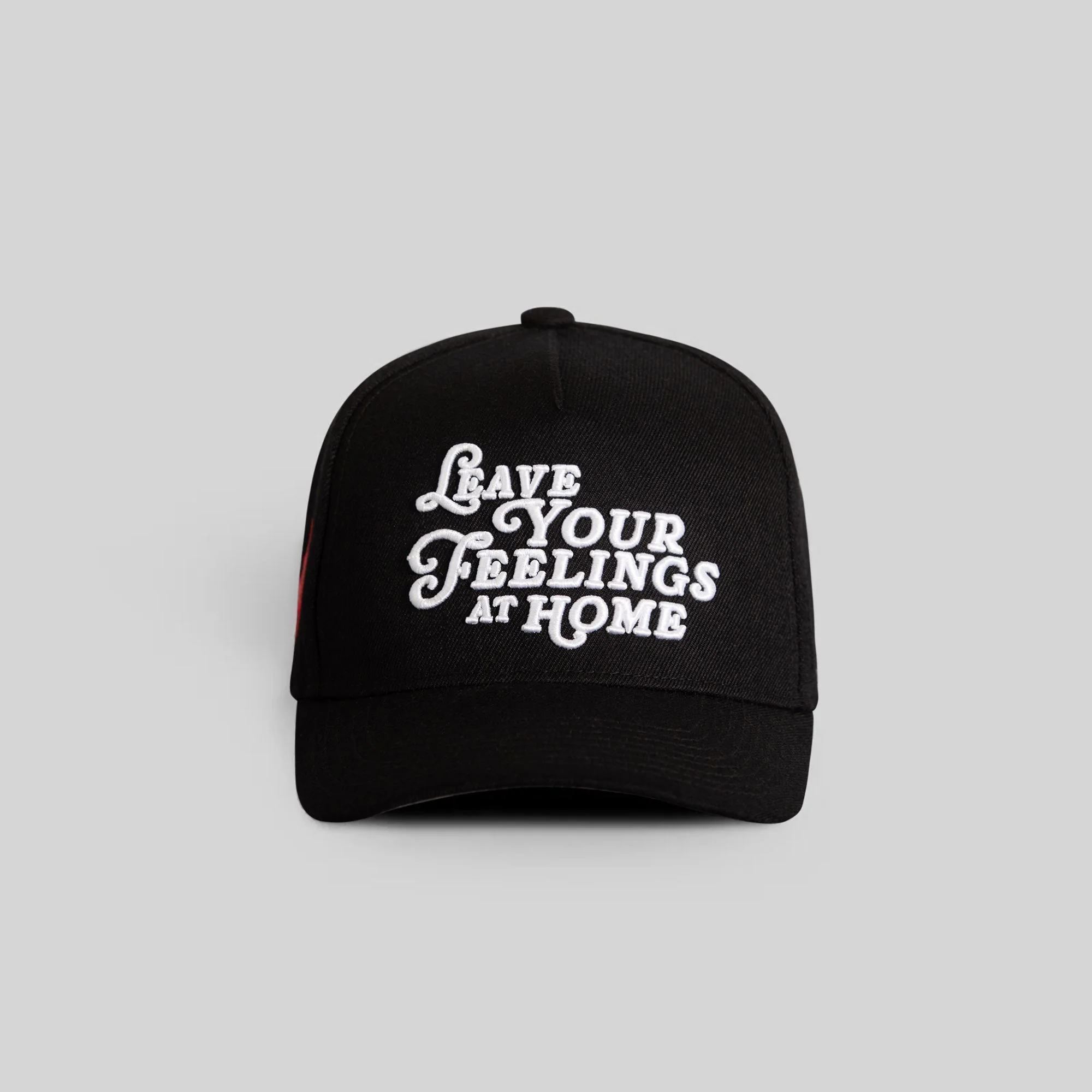 Field Grade LEAVE YOUR FEELINGS BLACK AWOOL TRUCKER - Image 2