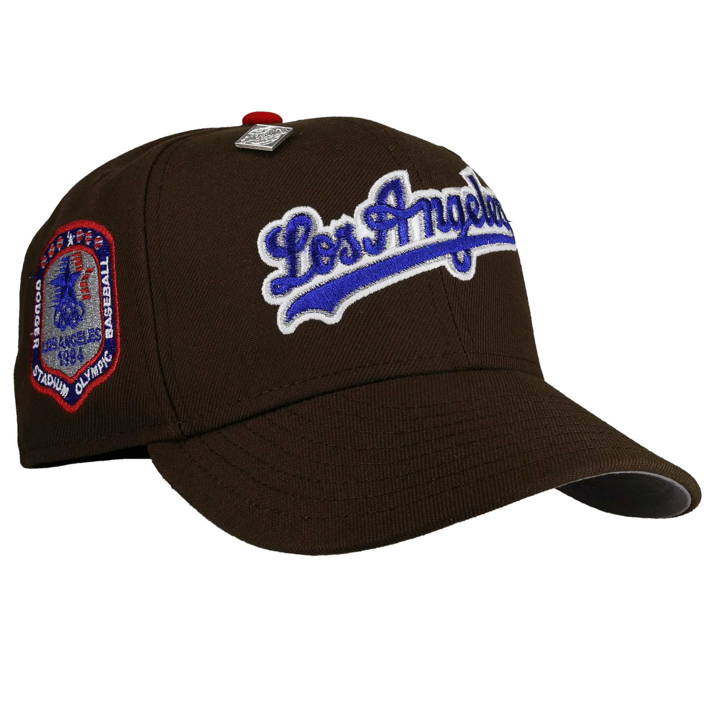 Los Angeles Dodgers 1984 Olympic Walnut Script Metallic 59Fifty Fitted Hat