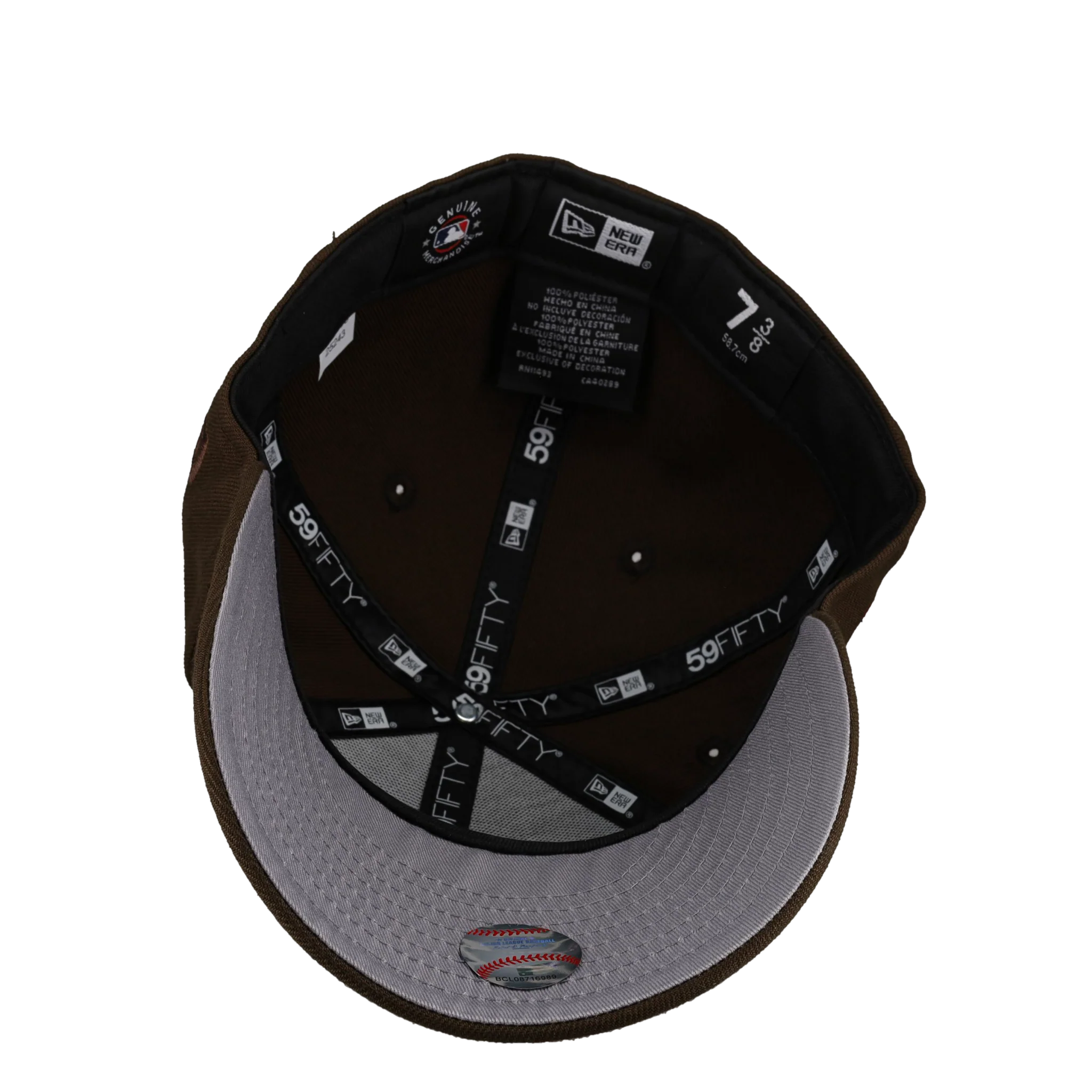 Los Angeles Dodgers 1984 Olympic Walnut Script Metallic 59Fifty Fitted Hat - Image 2
