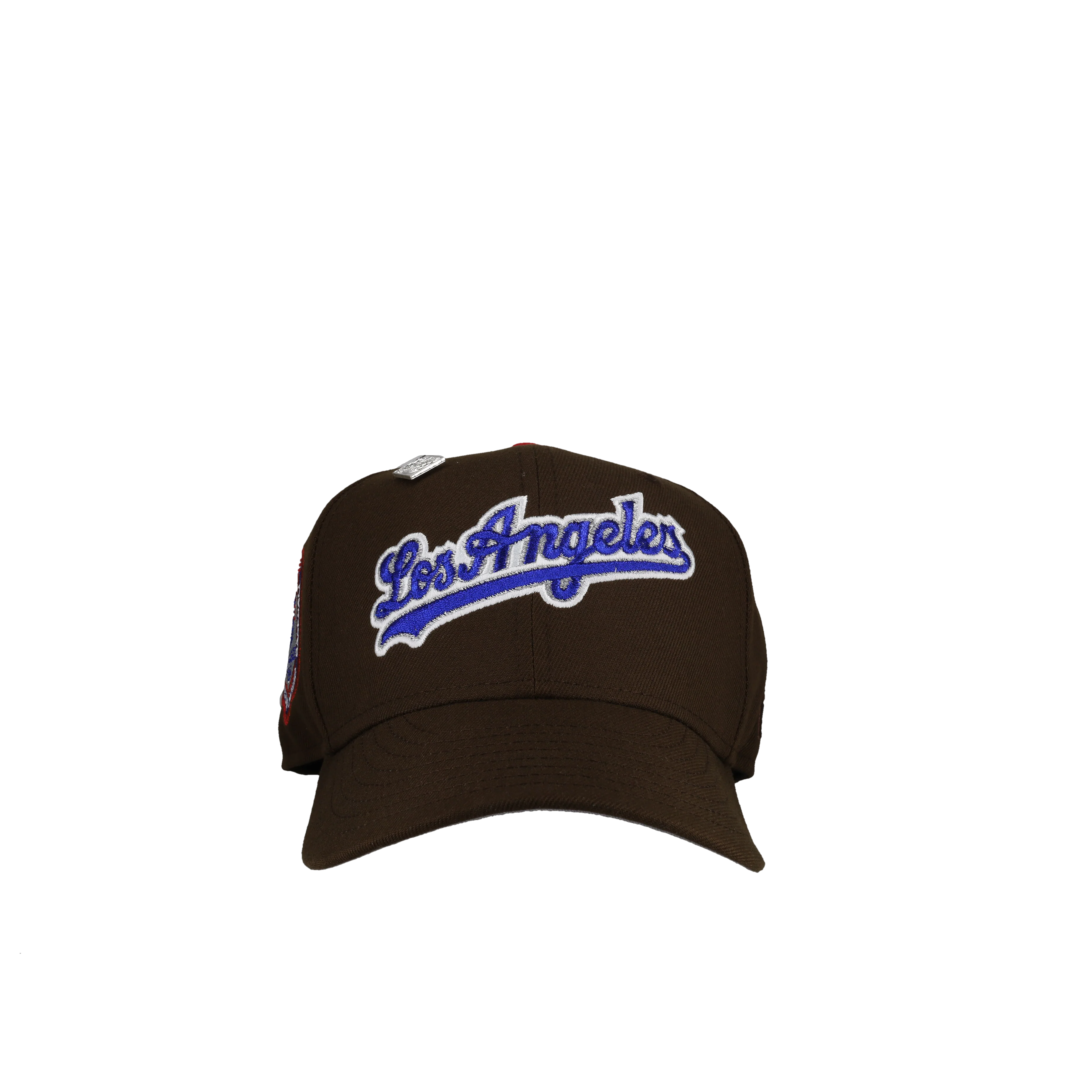 Los Angeles Dodgers 1984 Olympic Walnut Script Metallic 59Fifty Fitted Hat - Image 3