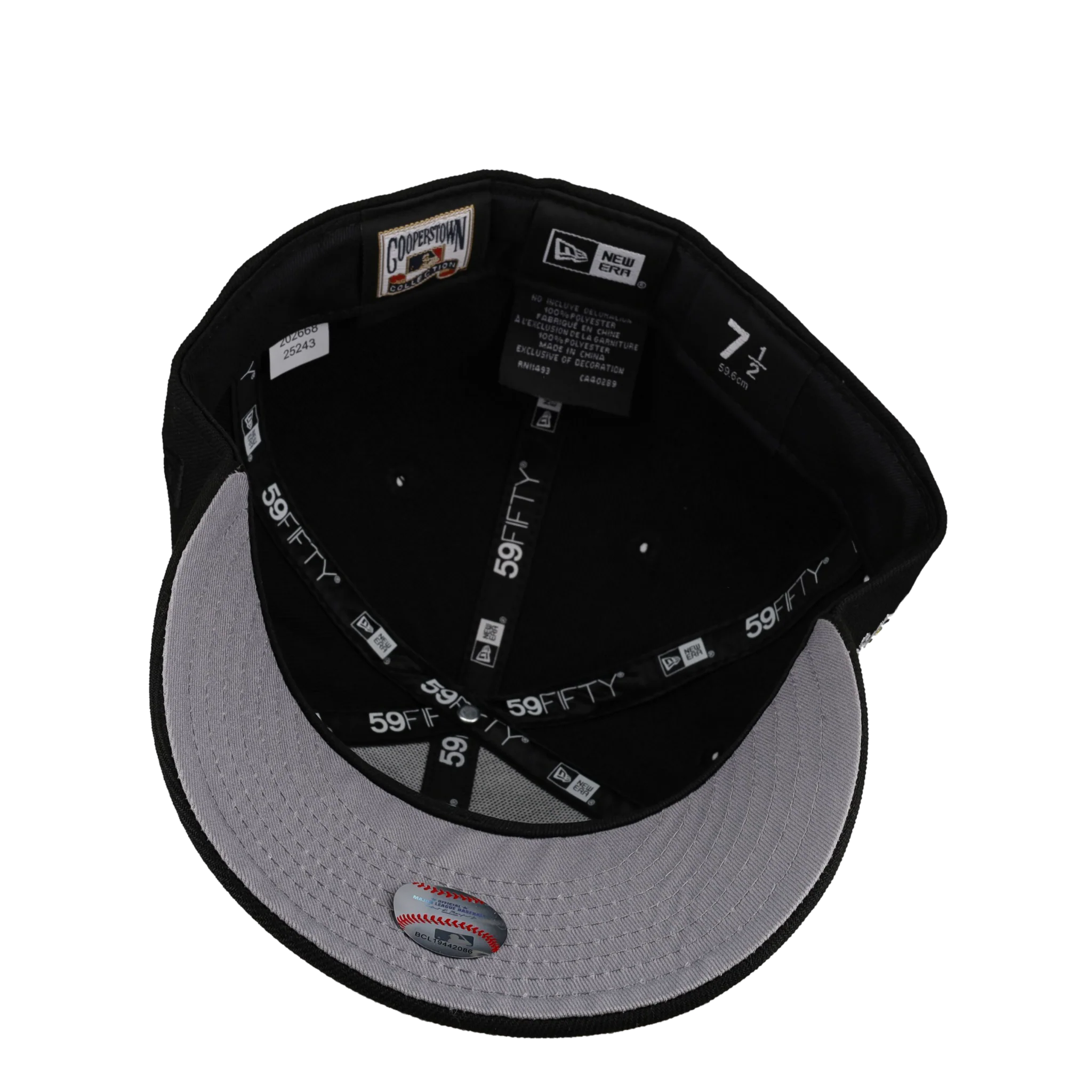 Los Angeles Dodgers 50th Anniversary Black Gold/Copper Trim 59Fifty Fitted Hat - Image 3