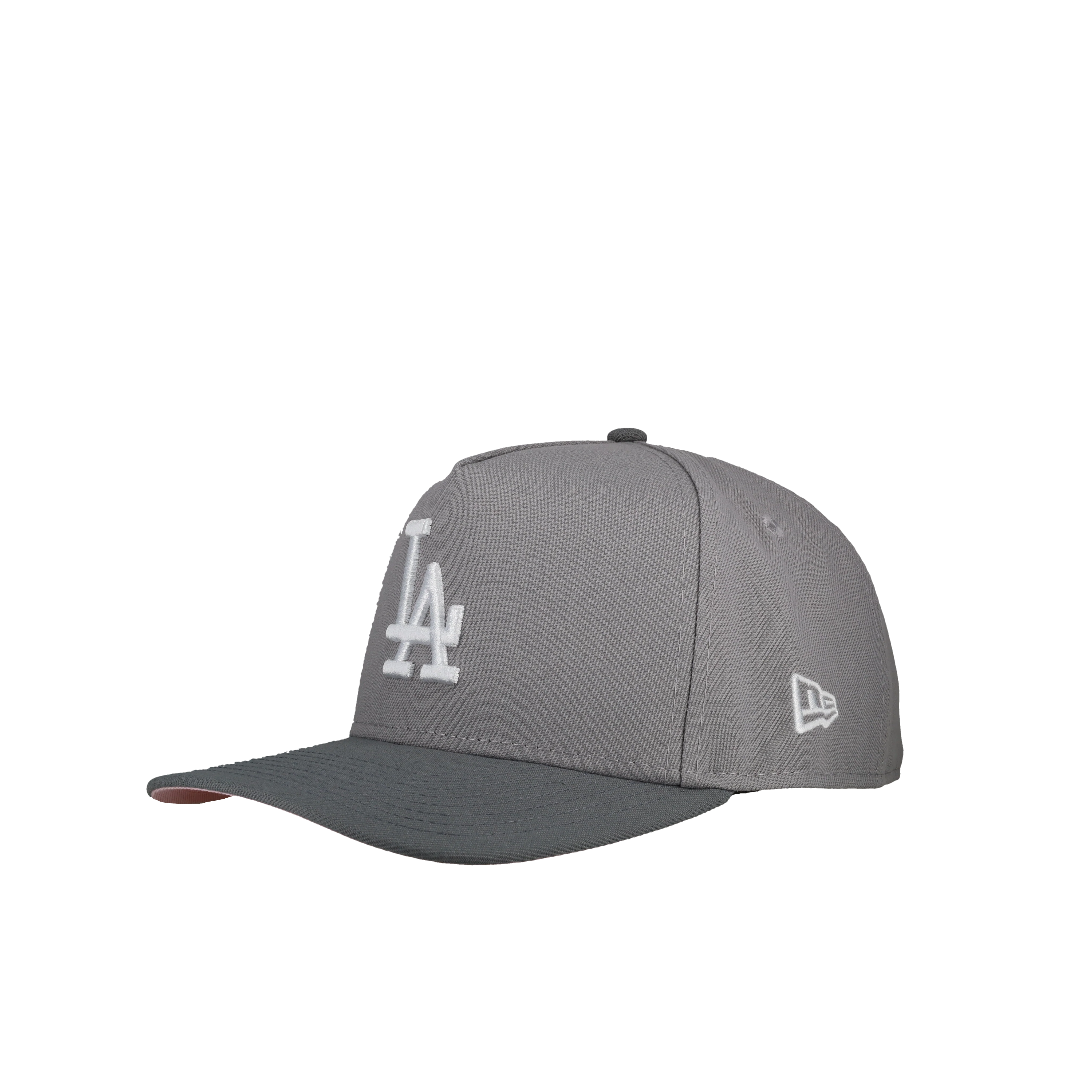 Los Angeles Dodgers 50th Anniversary Grey/Pink 9Fifty A Frame Snapback Hat - Image 5