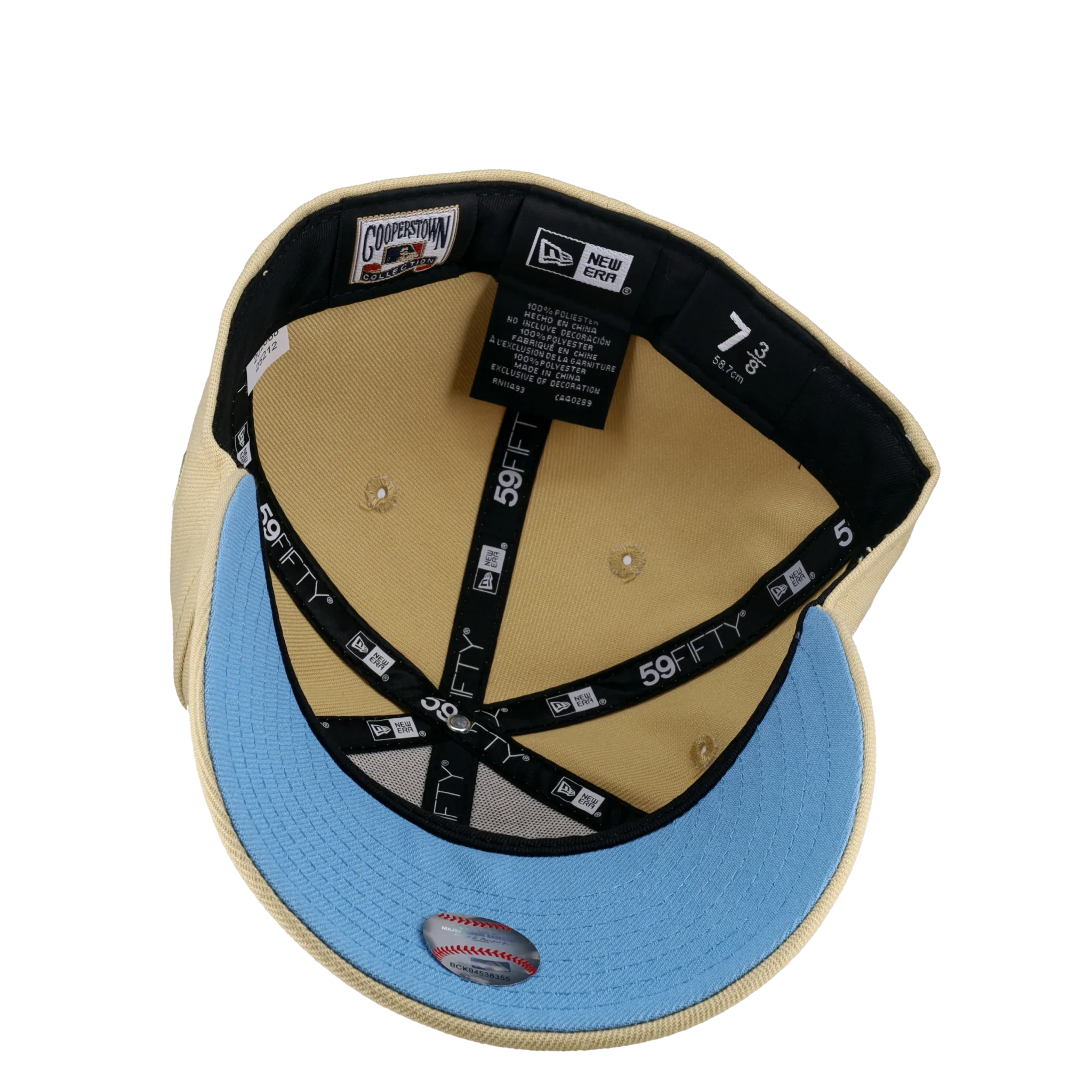 Los Angeles Dodgers 50th Anniversary Vegas Gold 59Fifty Fitted Hat - Image 3