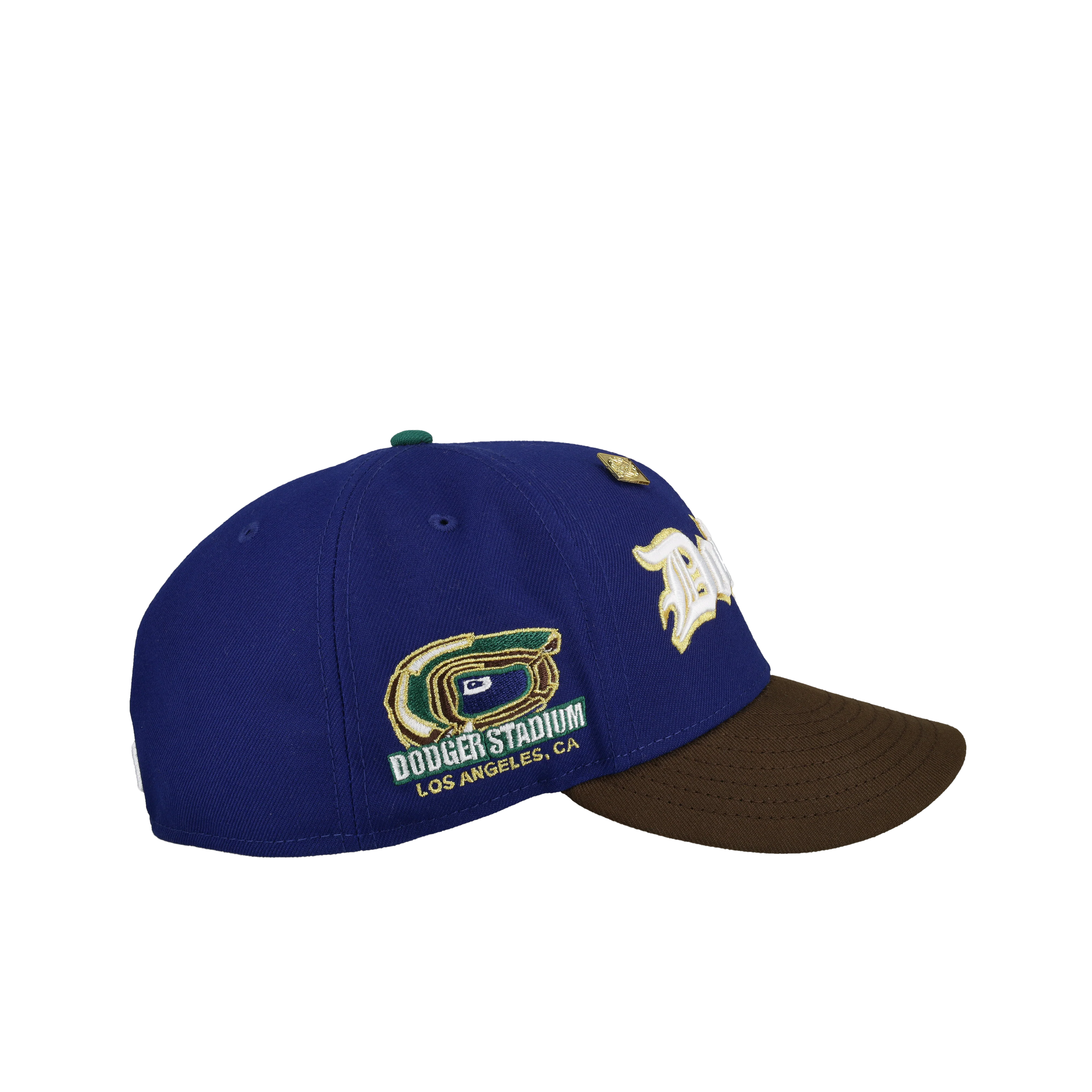 Los Angeles Dodgers Dodger Stadium Blue/Brown Script 59Fifty Fitted Hat - Image 2