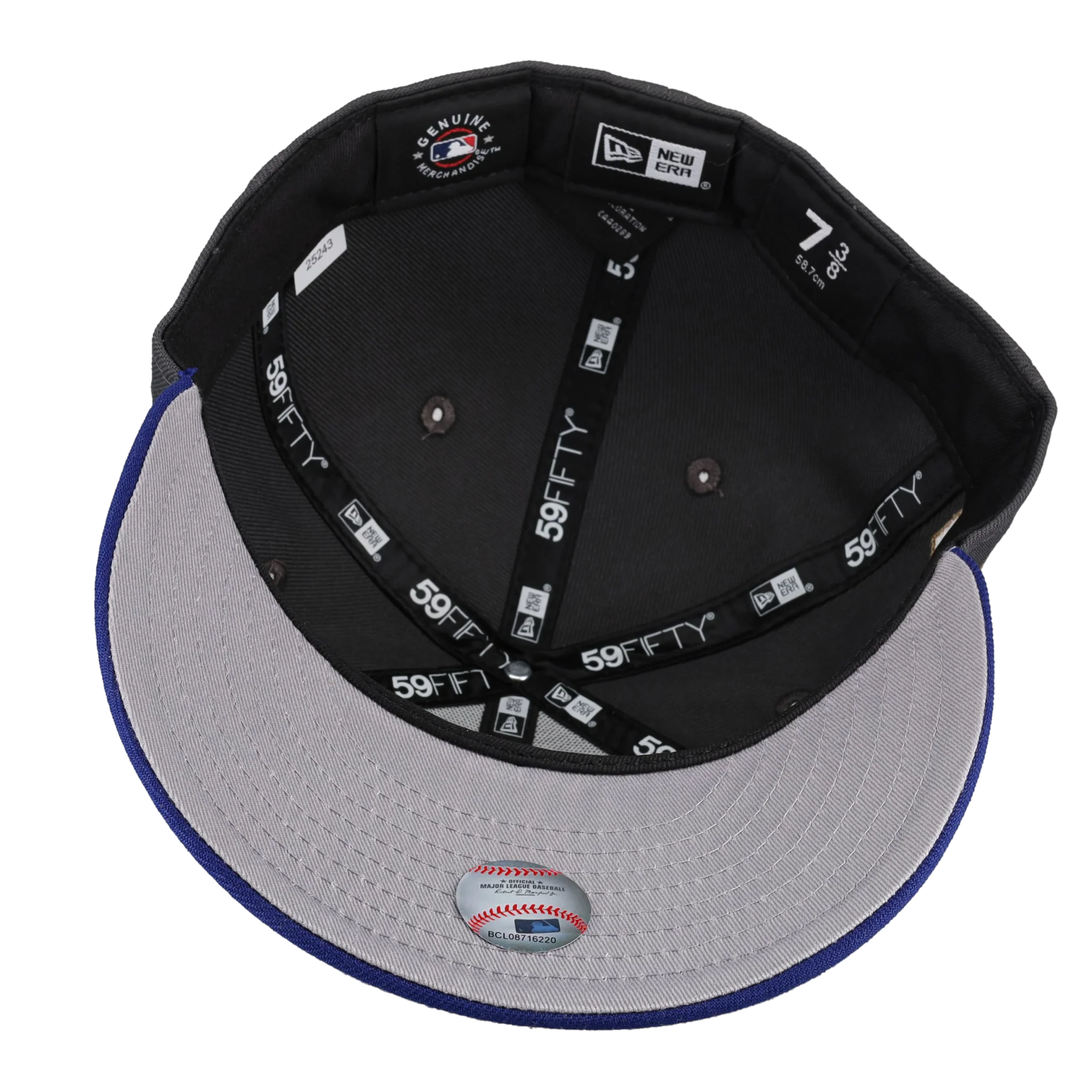 Los Angeles Dodgers Graphite Gold Blue Japan Metallic 59Fifty Fitted Hat - Image 3