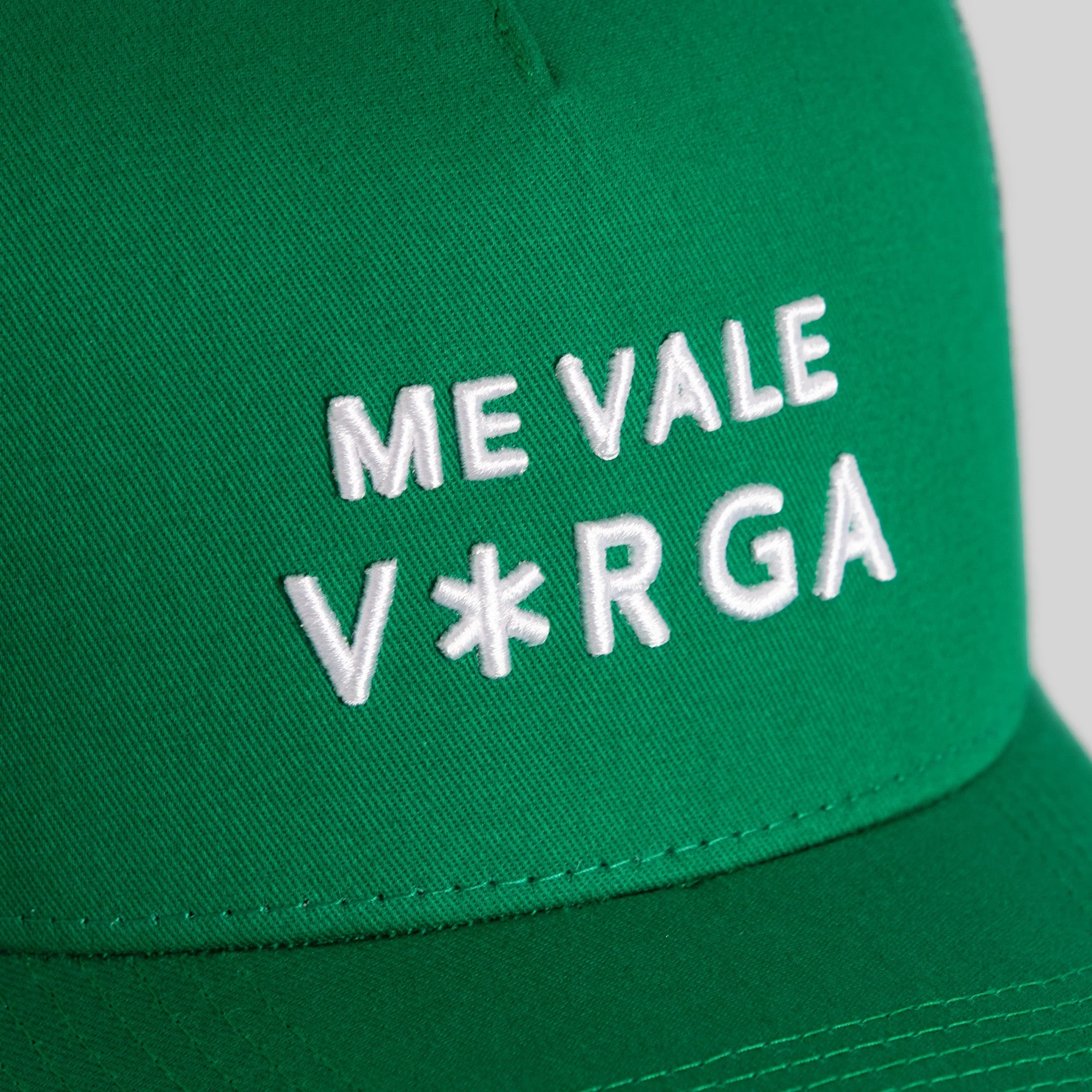 Field Grade ME VALE VERGA (NO F*CKS GIVEN) KELLY GREEN TWILL MESH TRUCKER - Image 2