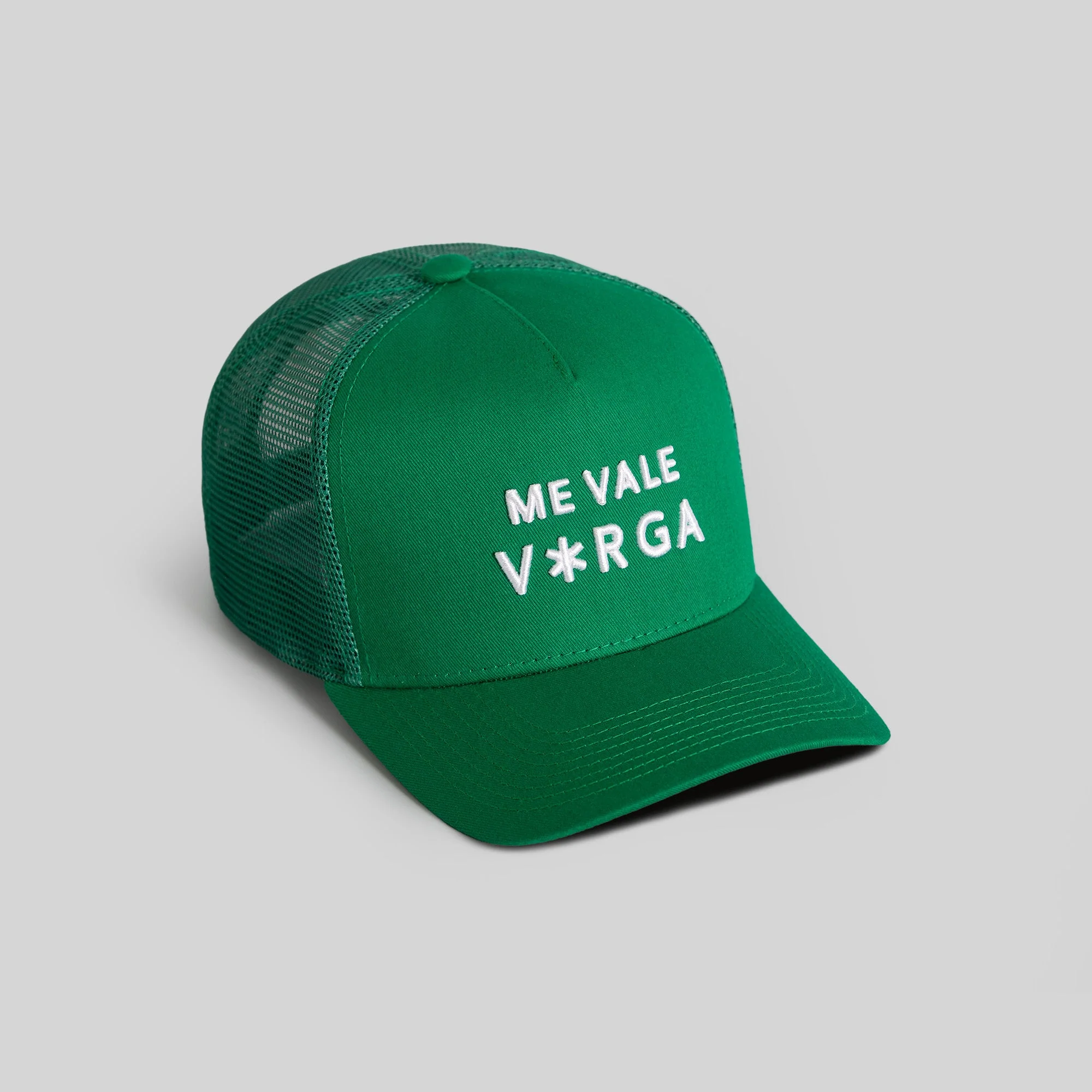 Field Grade ME VALE VERGA (NO F*CKS GIVEN) KELLY GREEN TWILL MESH TRUCKER - Image 4