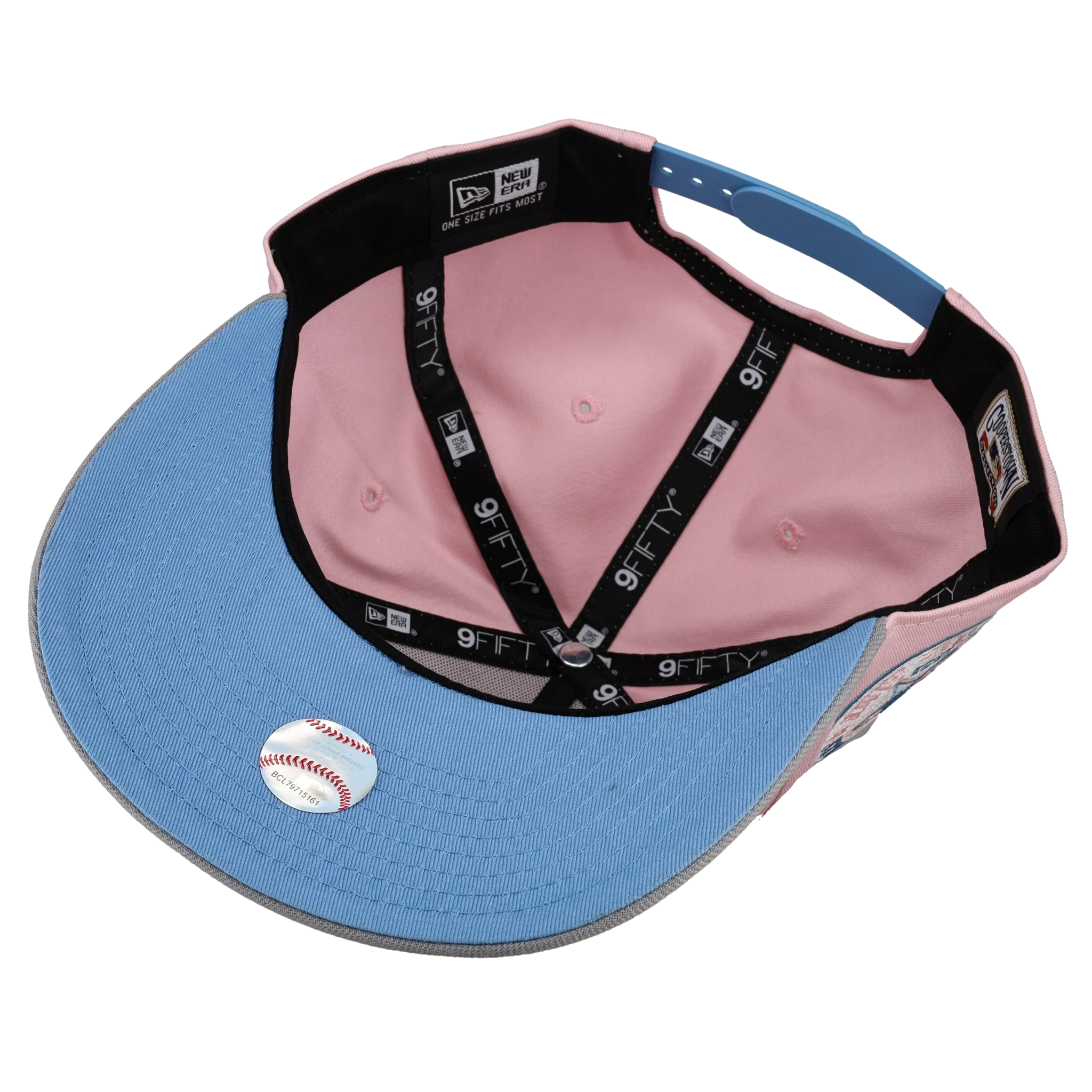 Montreal Expos 1982 All Star Game Pink/Blue 9Fifty A Frame Snapback Hat - Image 3