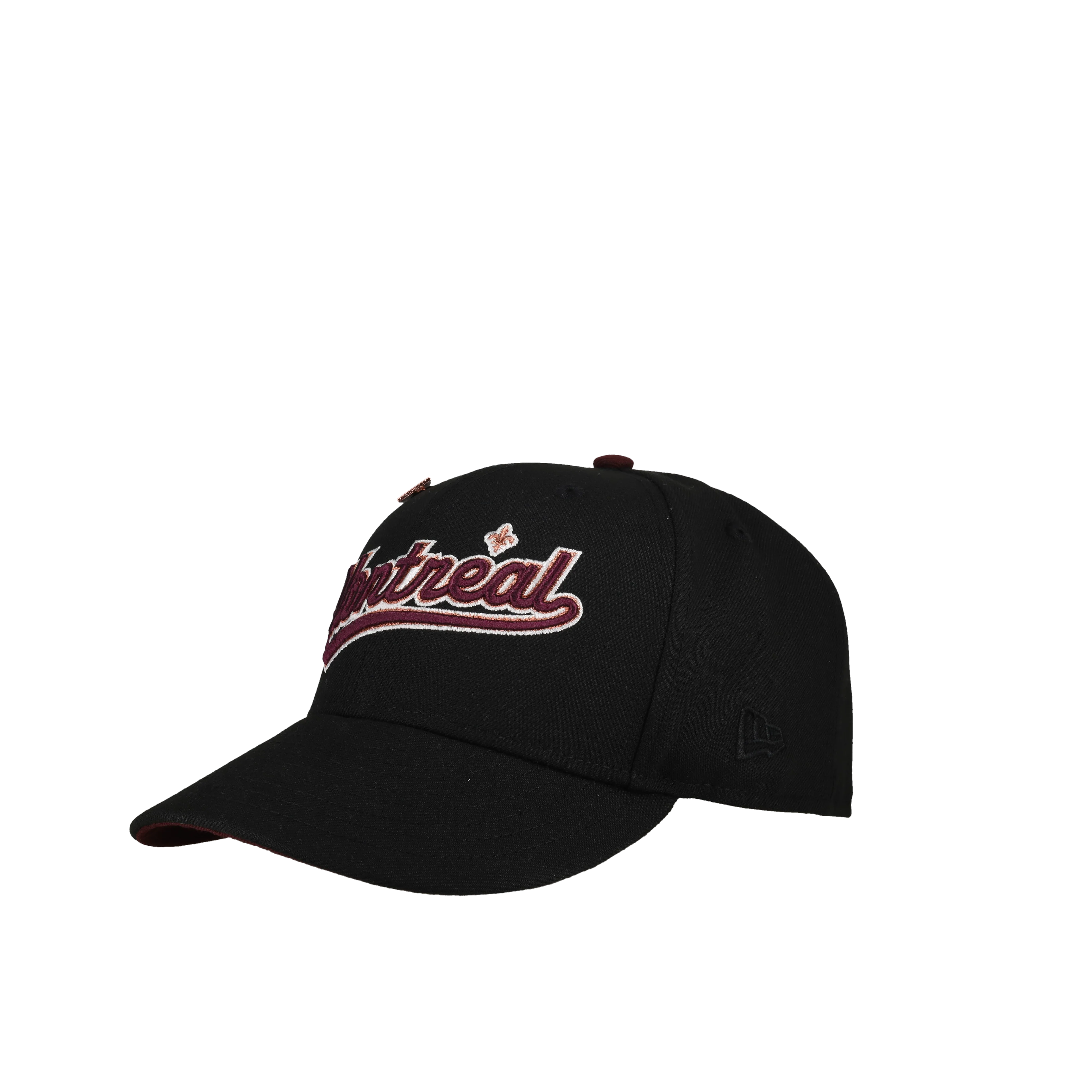 Montreal Expos Black Maroon Script 59Fifty Fitted Hat - Image 5