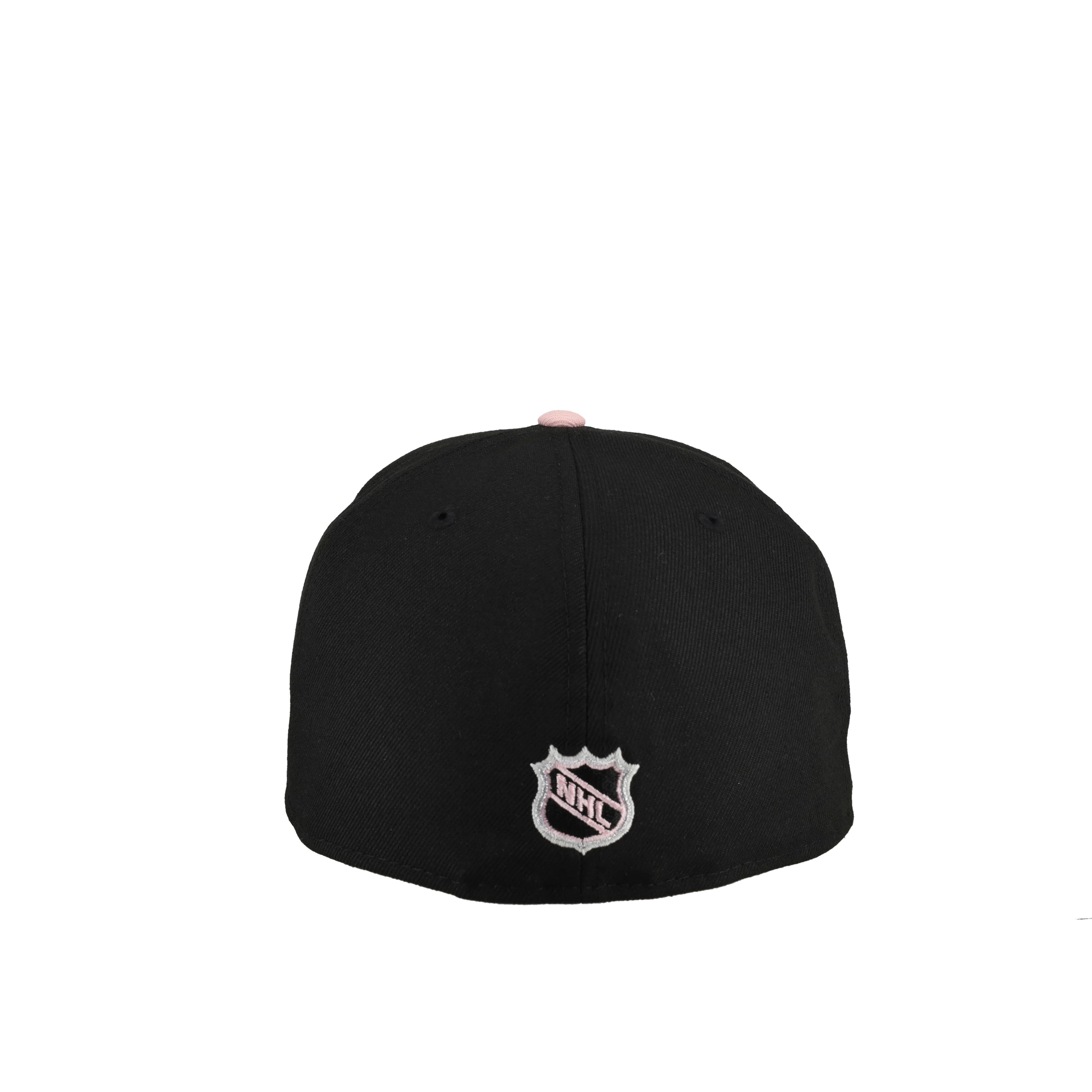 New Jersey Devils 20th Anniversary Black/Pink Corduroy Script 59Fifty Fitted Hat - Image 6