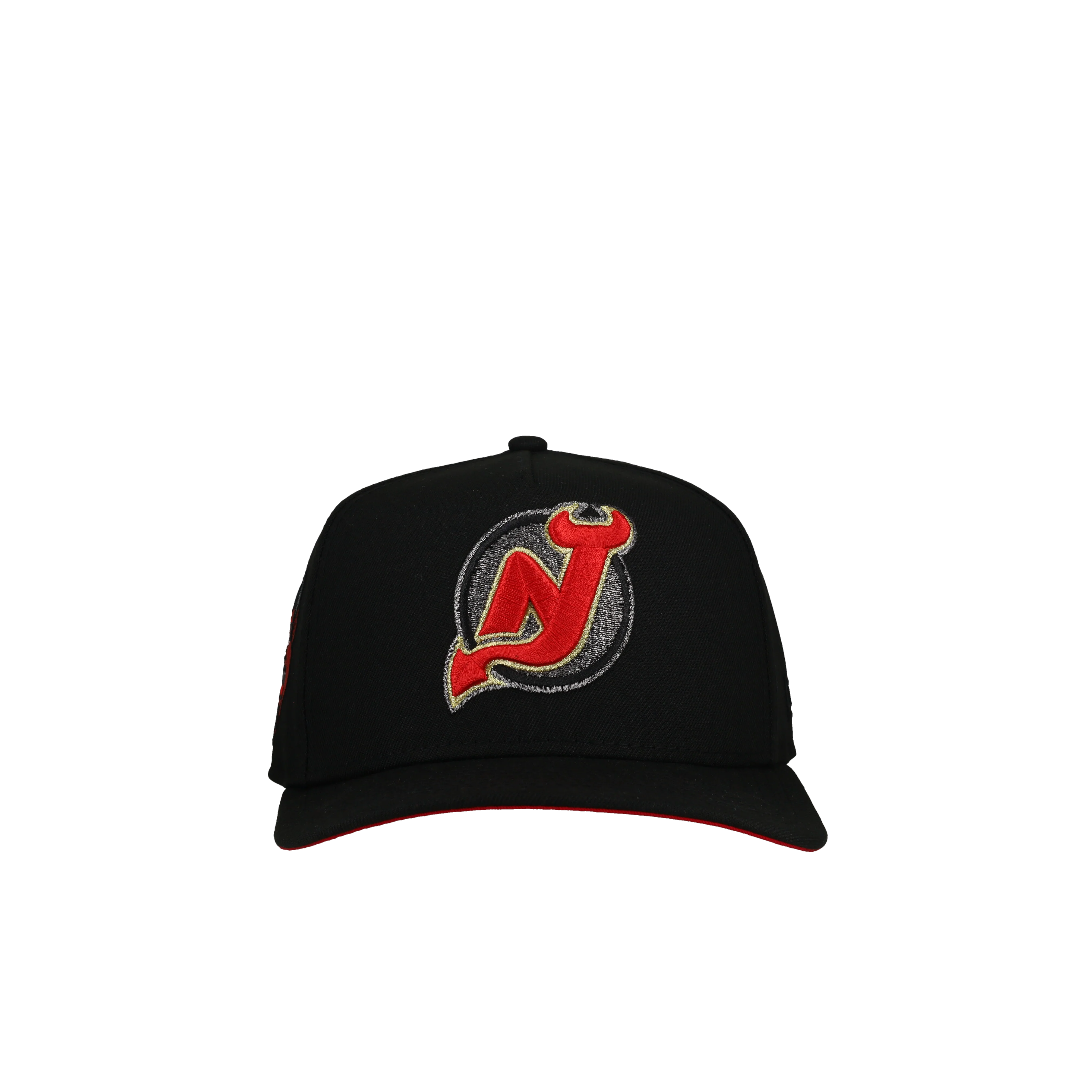 New Jersey Devils Black 9Fifty A Frame Snapback Hat - Image 4