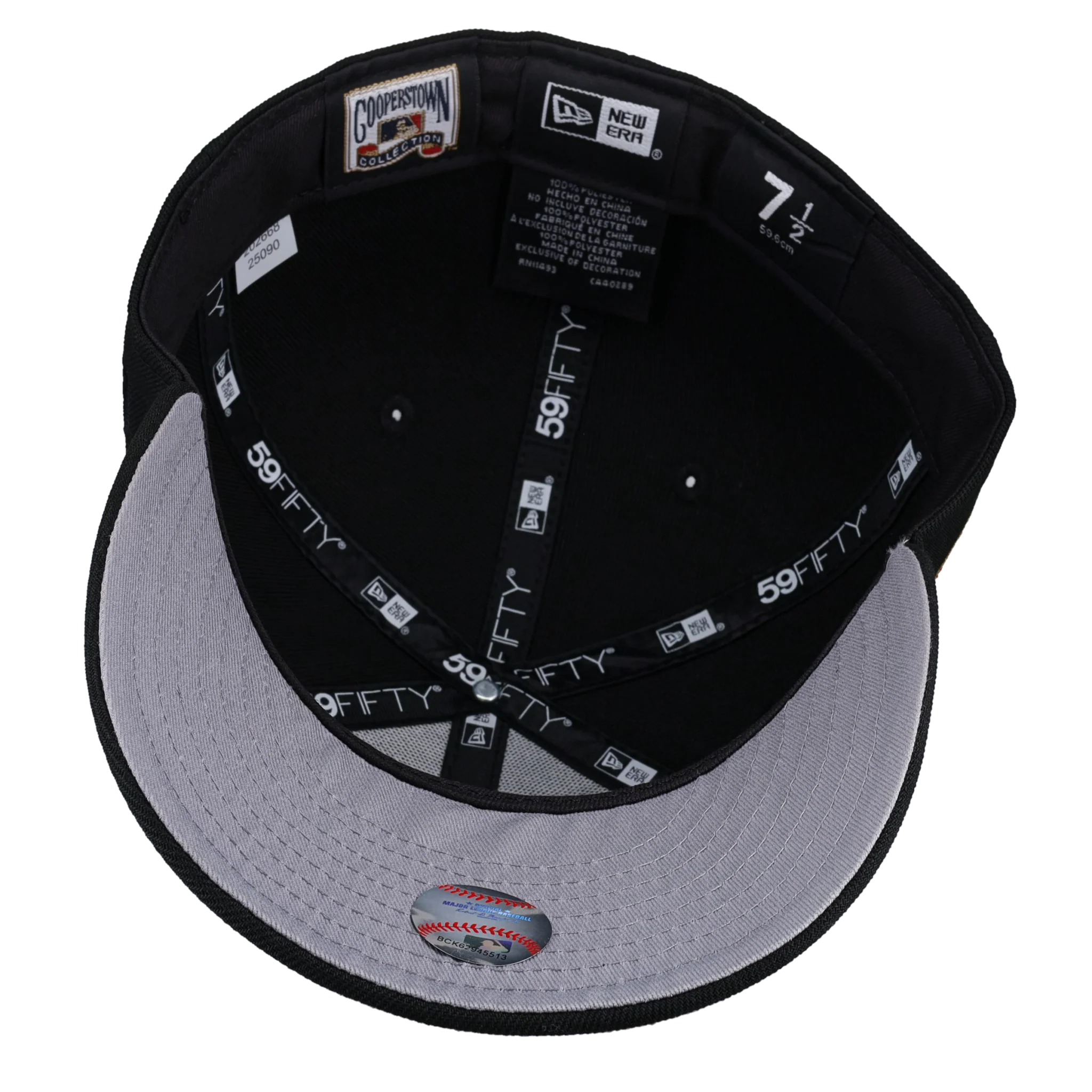 New York Mets 1969 World Series Script Metallic Fitted Hat - Image 3