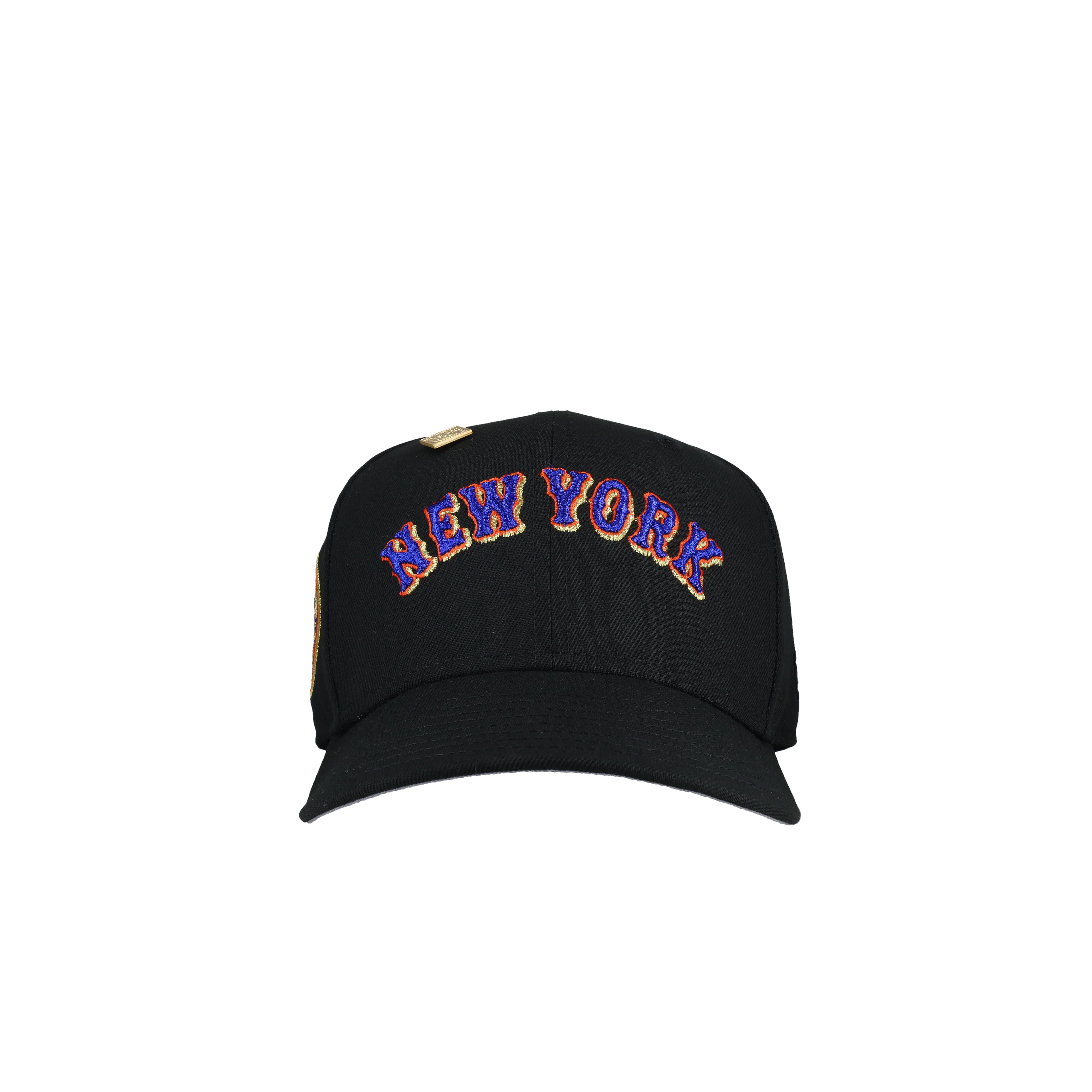 New York Mets 1969 World Series Script Metallic Fitted Hat - Image 4