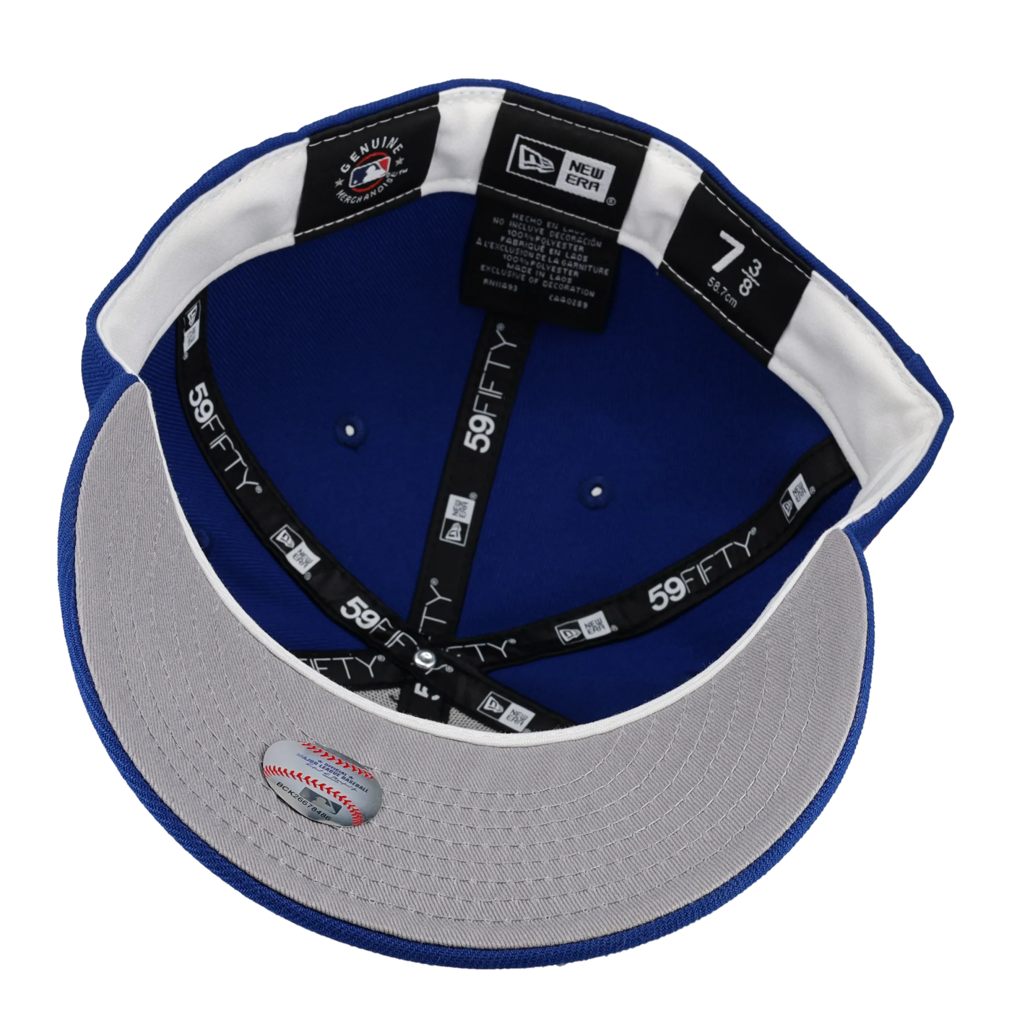 New York Mets 1986 World Series Royal Basic 59Fifty Fitted Hat - Image 3
