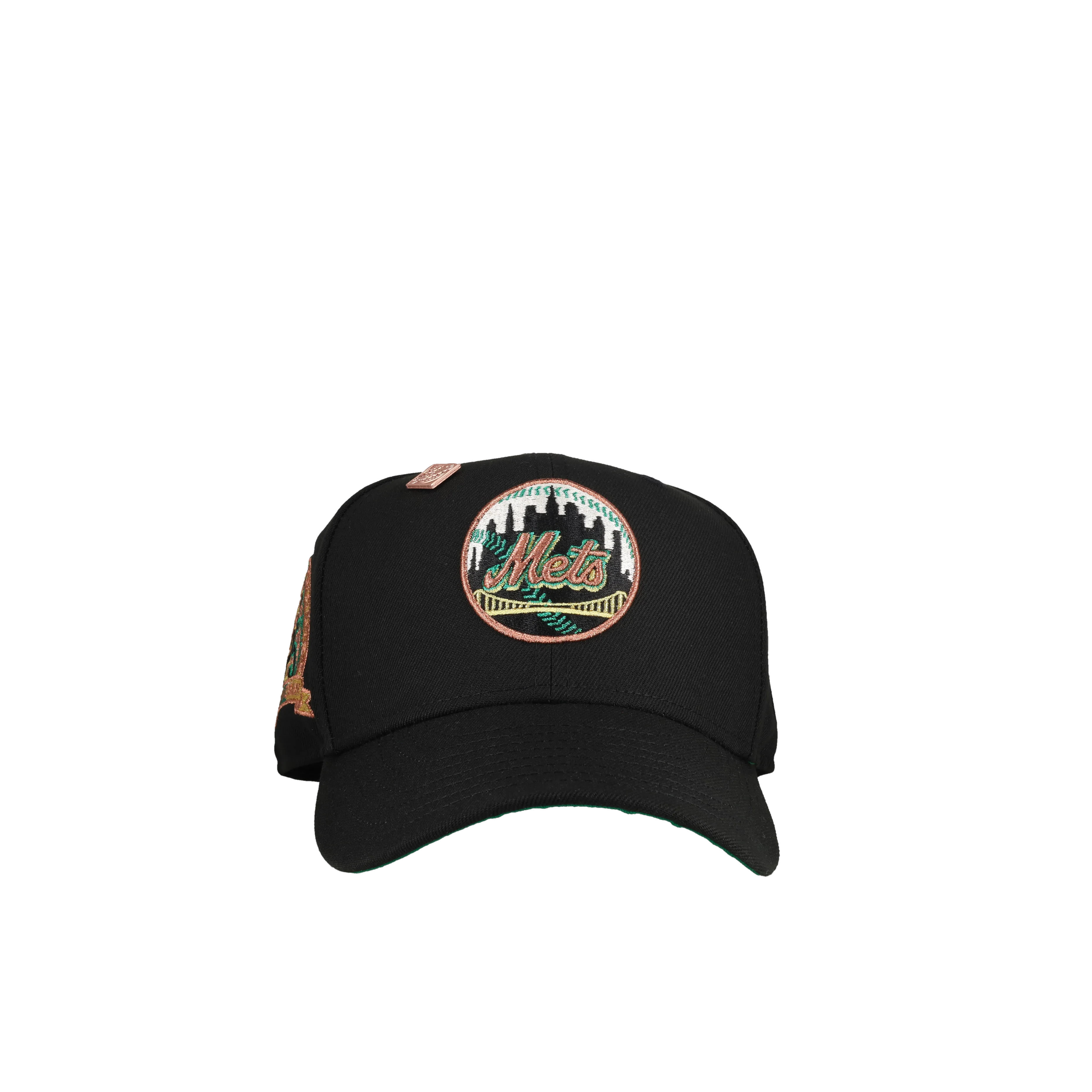 New York Mets 25th Anniversary Copper Circle Metallic 59Fifty Fitted Hat - Image 3