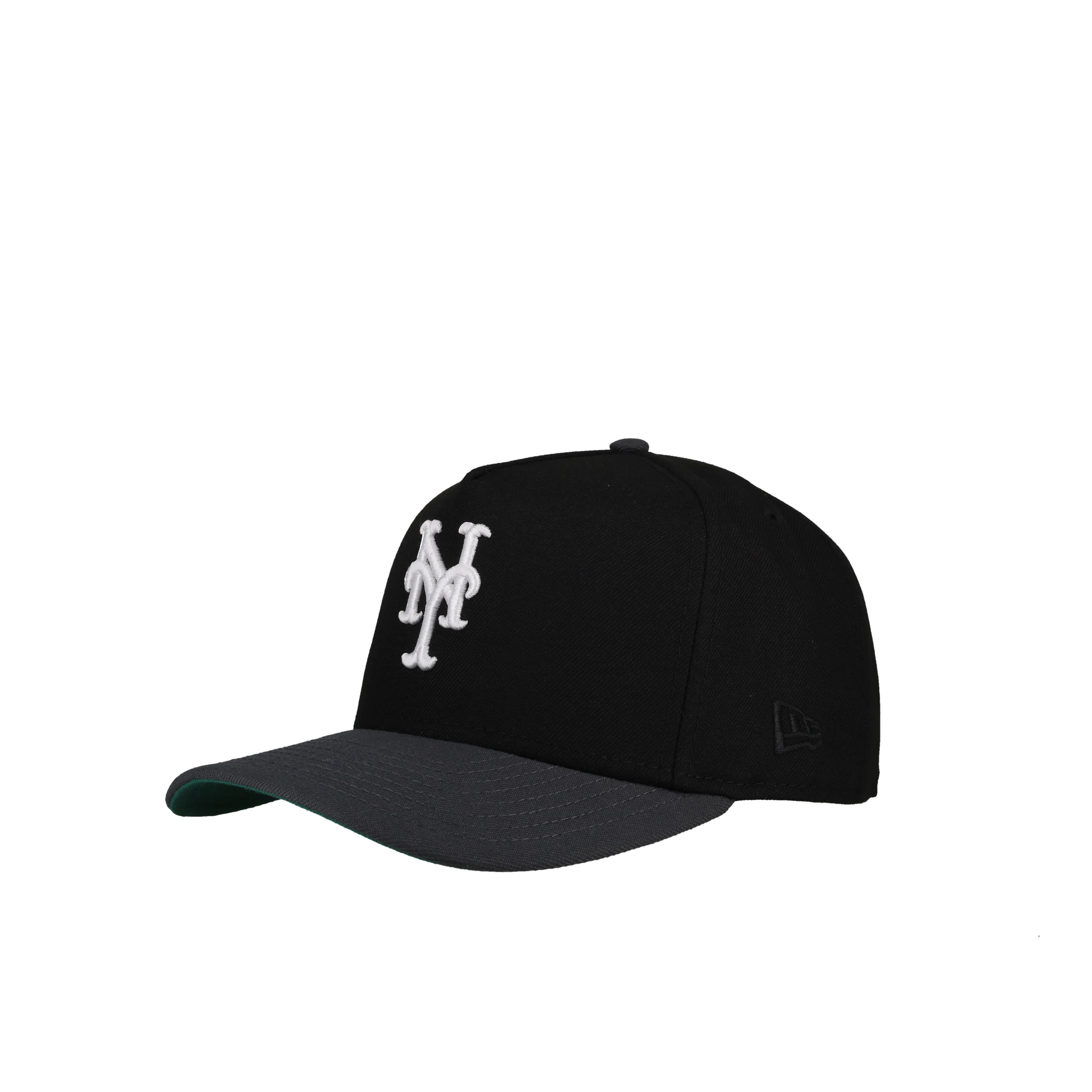 New York Mets 40th New Era 9Fifty A Frame Snapback Hat (Black/Graphite) - Image 5
