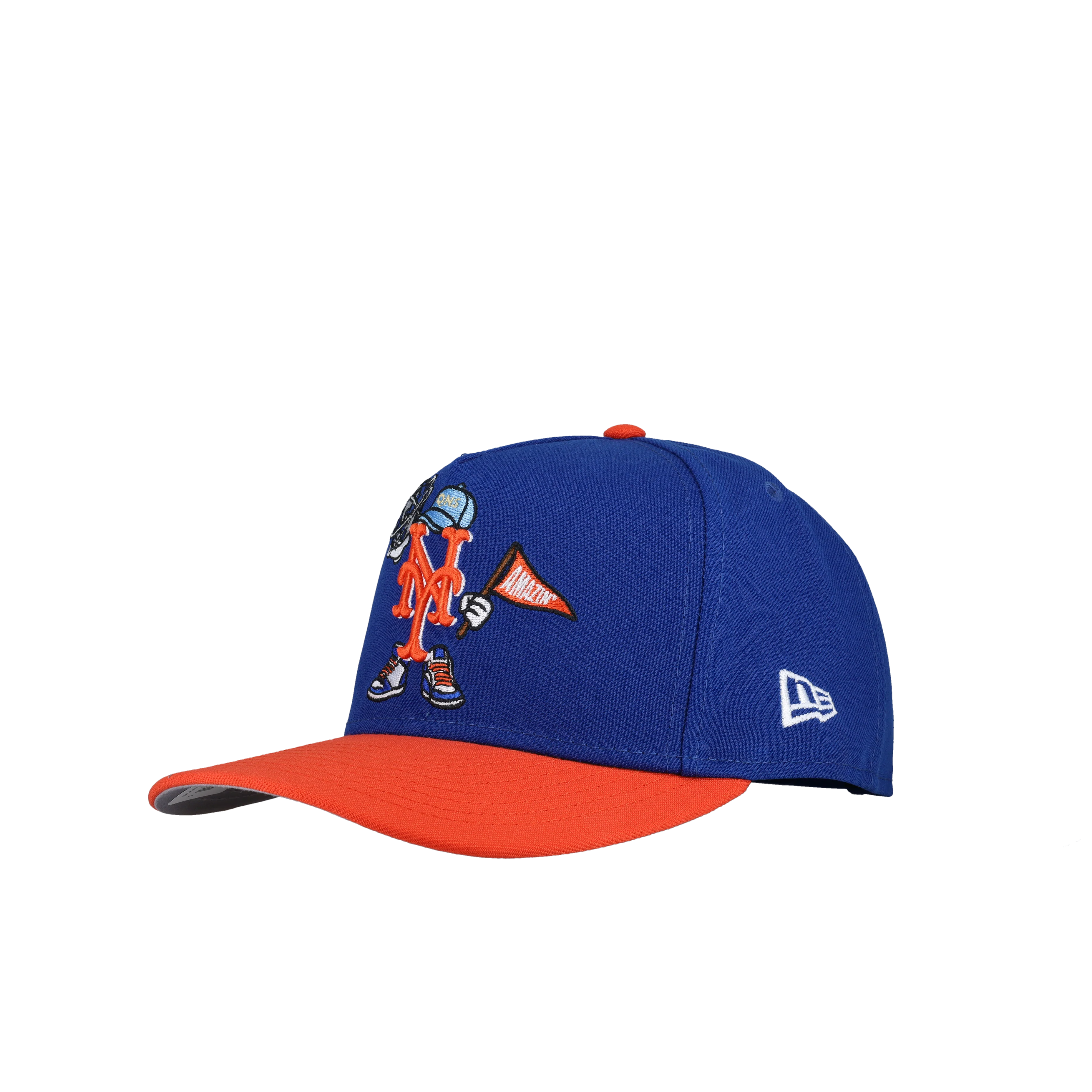 New York Mets Cartoon 9Fifty A Frame Snapback Hat - Image 5