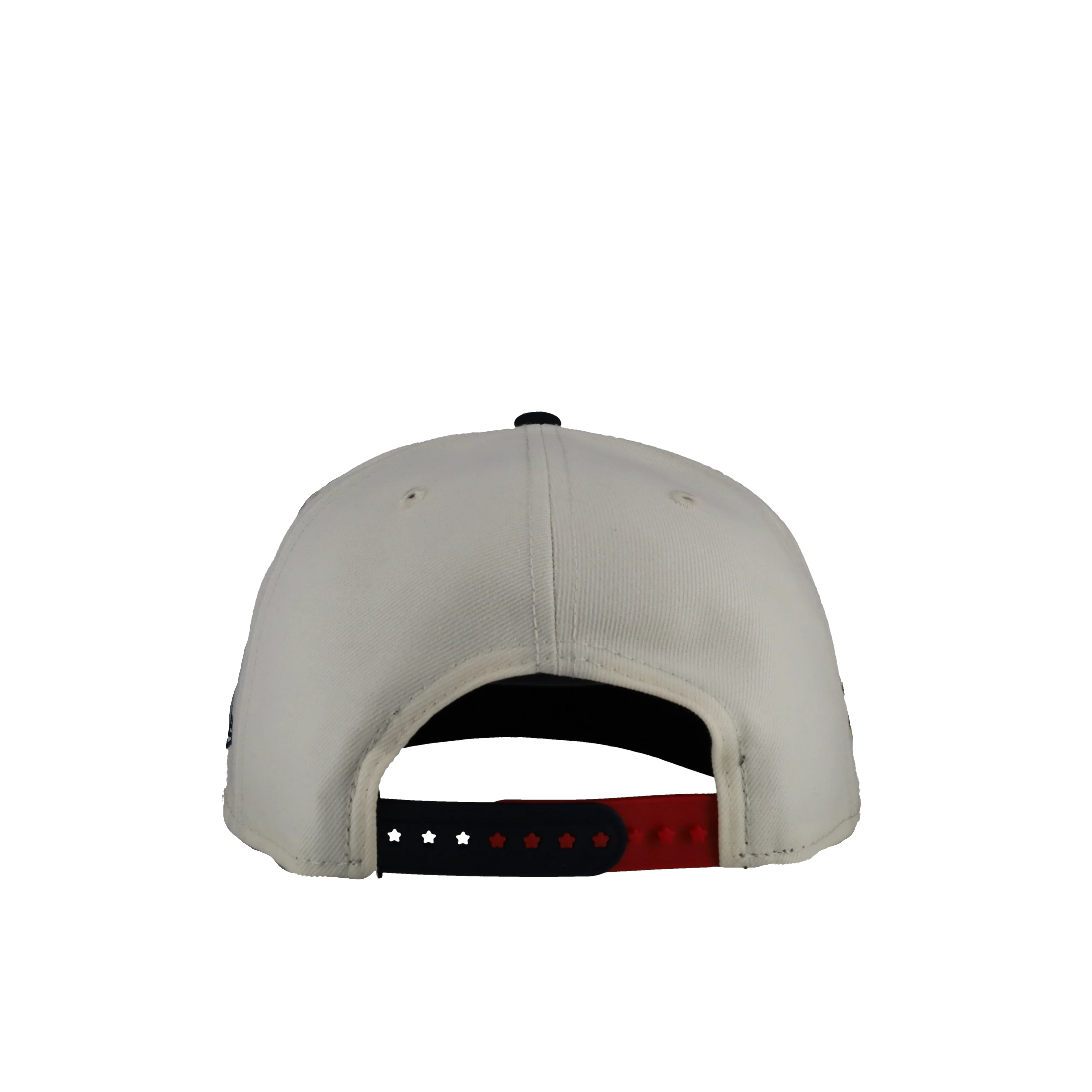 New York Mets Chrome USA Off White/Navy 9Fifty A Frame Snapback Hat - Image 6
