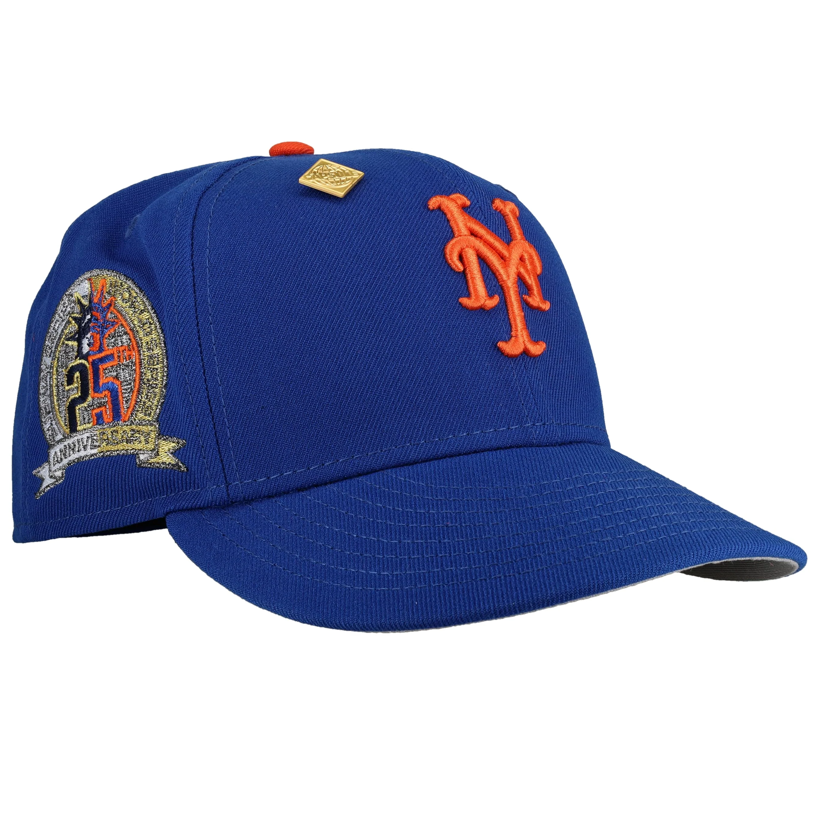 New York Mets Subway Series 25th Anniversary Blue Metallic 59Fifty Fitted Hat
