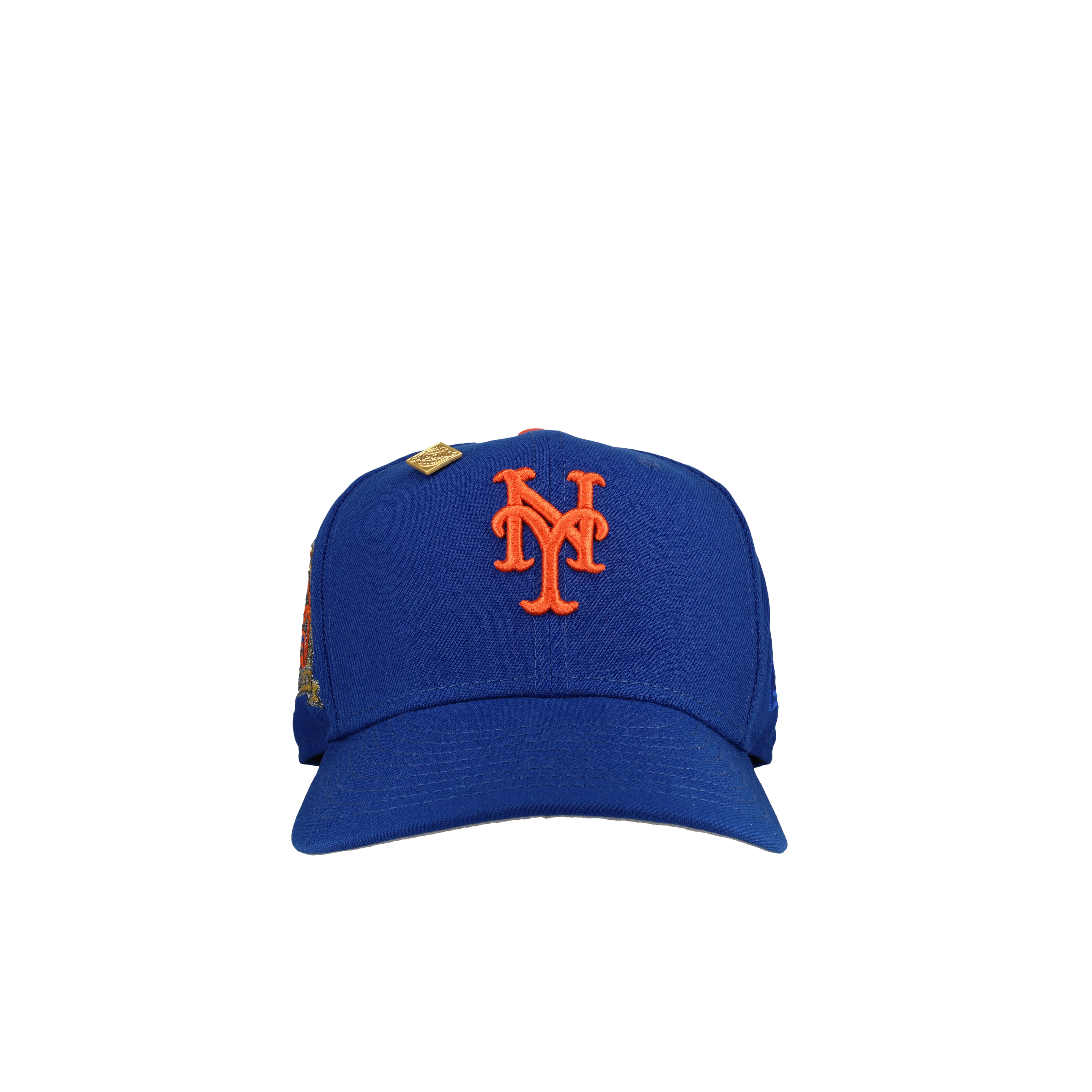 New York Mets Subway Series 25th Anniversary Blue Metallic 59Fifty Fitted Hat - Image 3