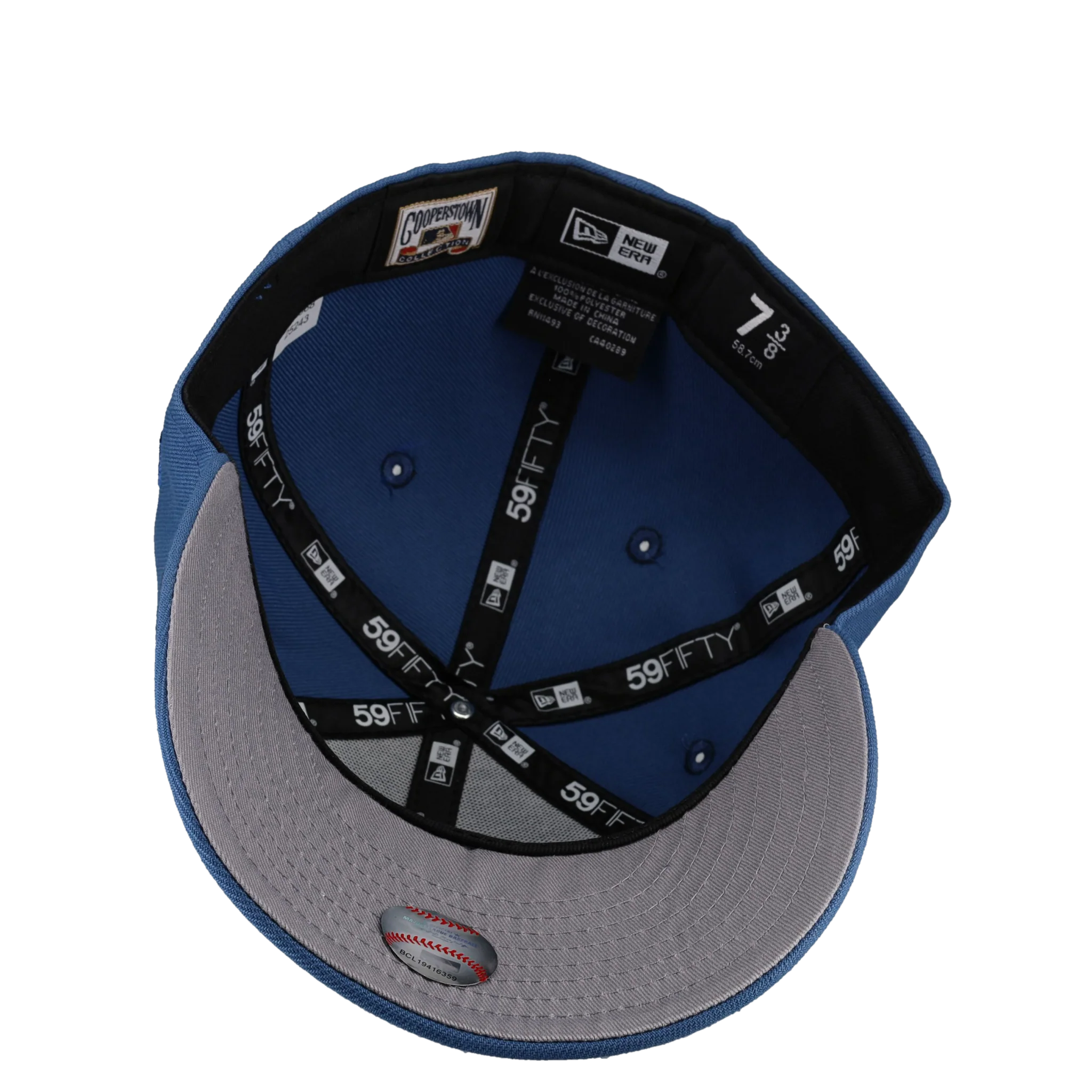 New York Yankees 1936 World Series Indigo Blue "Earth Tone" Metallic  59Fifty Fitted Hat - Image 3