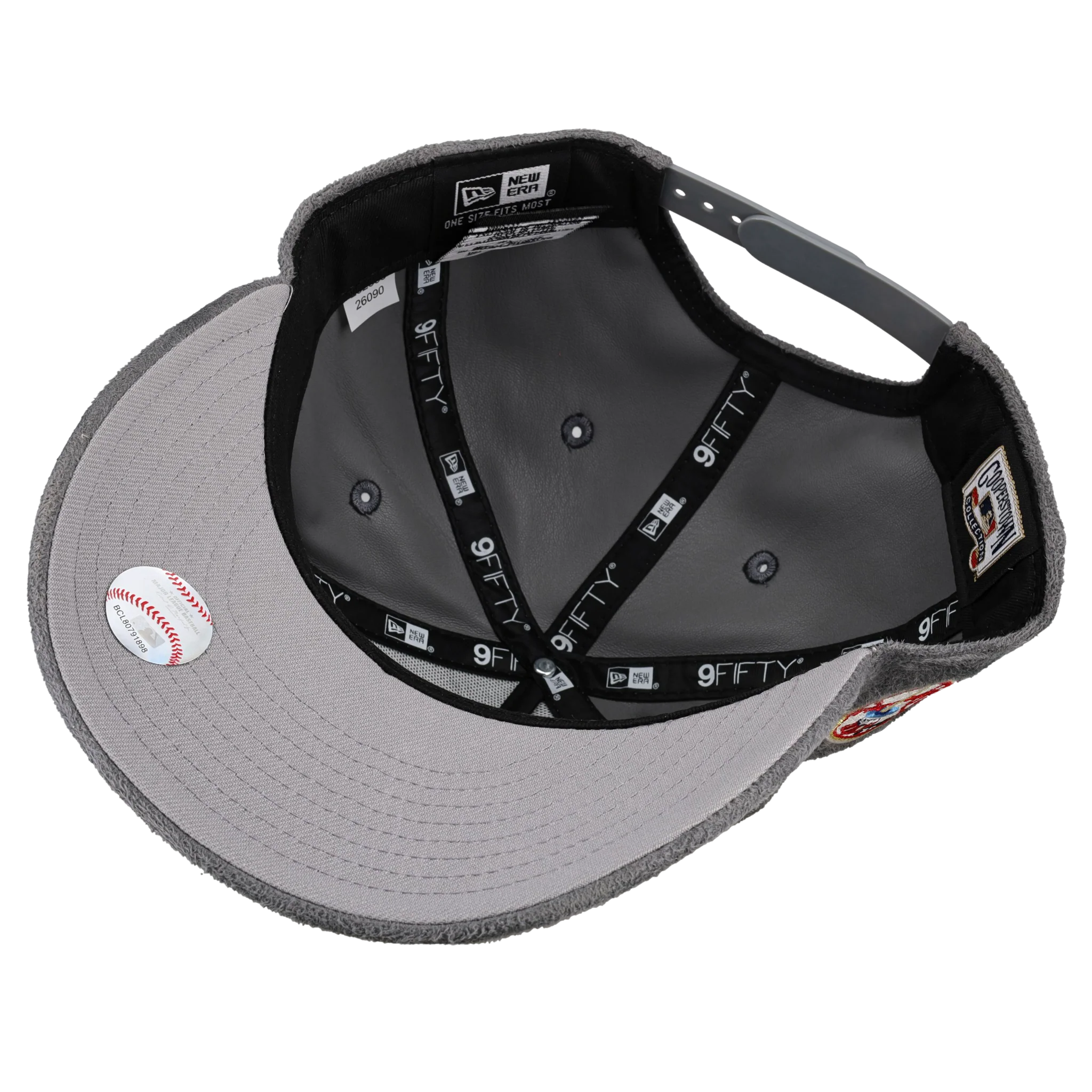 New York Yankees 1947 World Series Grey Wool 9Fifty A Frame Snapback Hat - Image 3