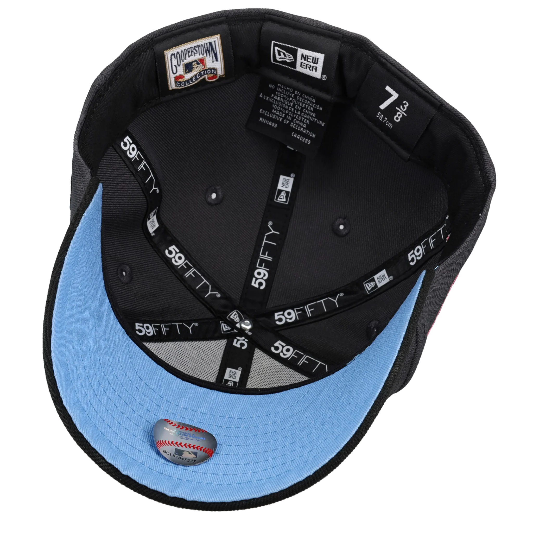 New York Yankees 1949 World Series Graphite Miami Nights 59Fifty Fitted Hat - Image 3