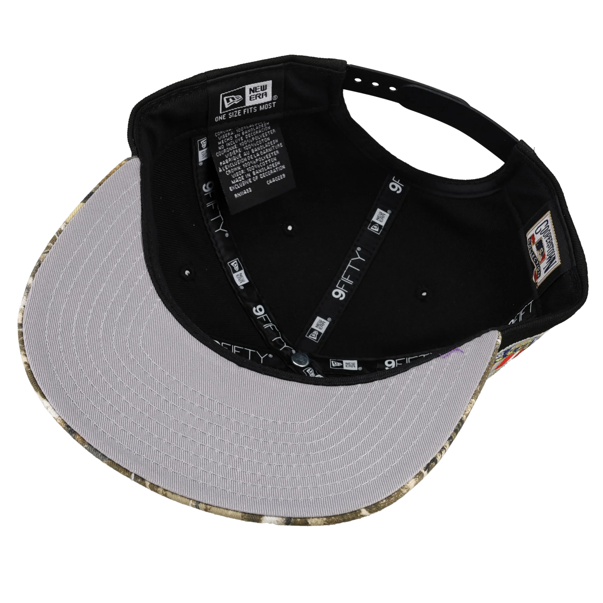 New York Yankees 1952 World Series Real Tree Camo USA 9Fifty A Frame Snapback Hat - Image 3