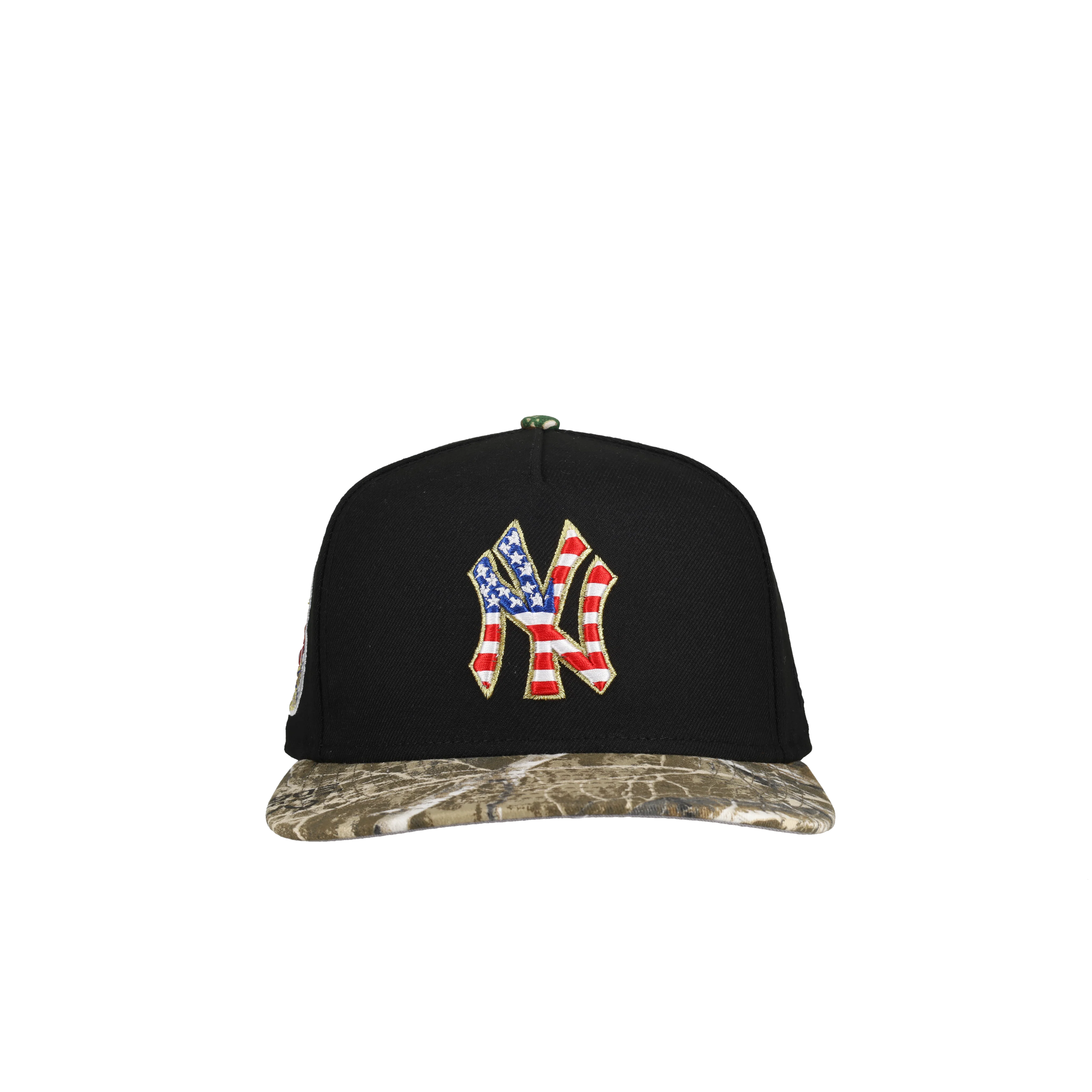 New York Yankees 1952 World Series Real Tree Camo USA 9Fifty A Frame Snapback Hat - Image 4