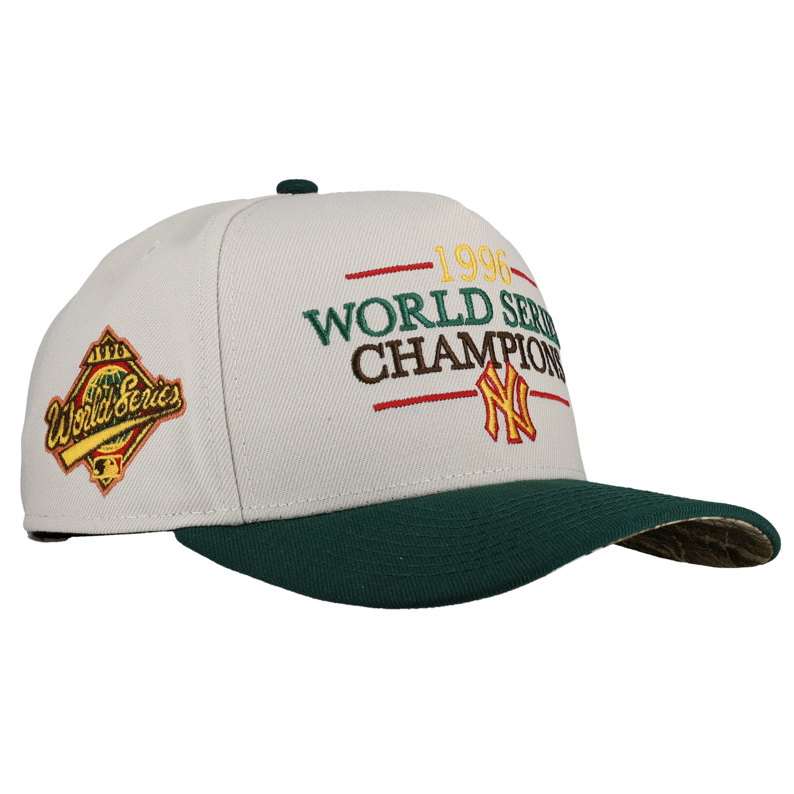 New York Yankees 1996 WS New Era 9Fifty A Frame Snapback Hat (stone/Camo)