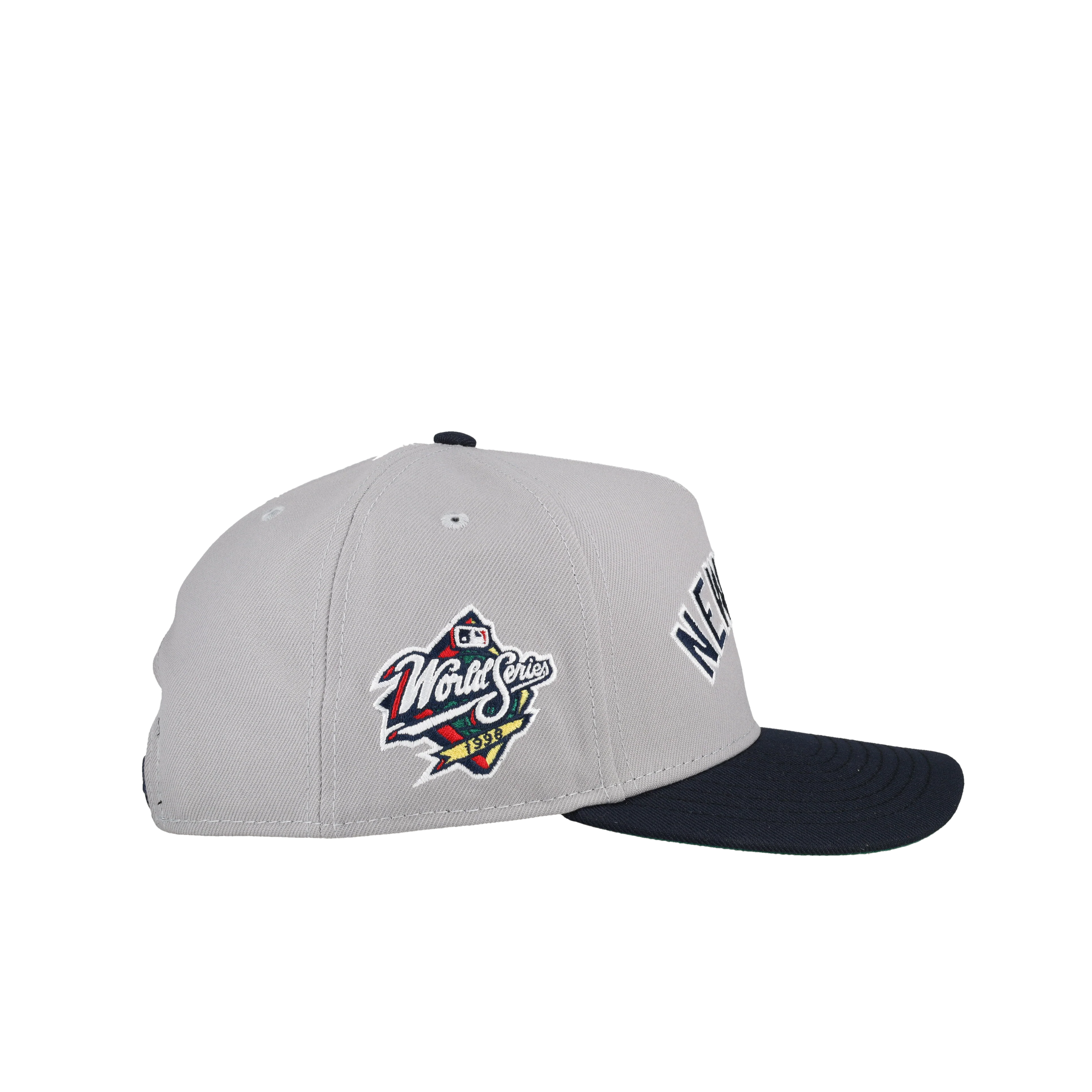 New York Yankees 1998 WS Script 9Fifty A Frame Snapback Hat (Away Jersey) - Image 2