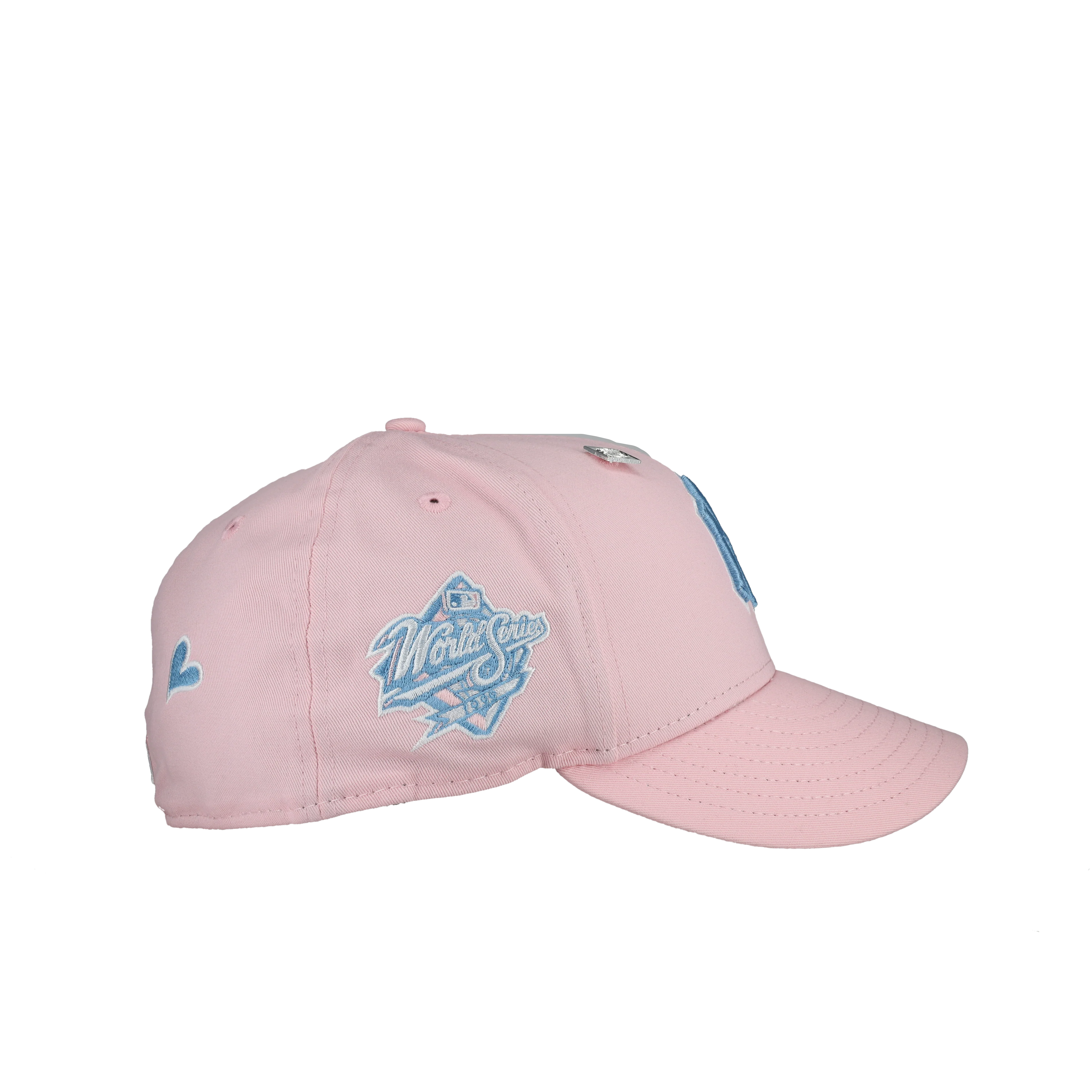 New York Yankees 1999 World Series Sky/Pink 59Fifty Fitted Hat - Image 2