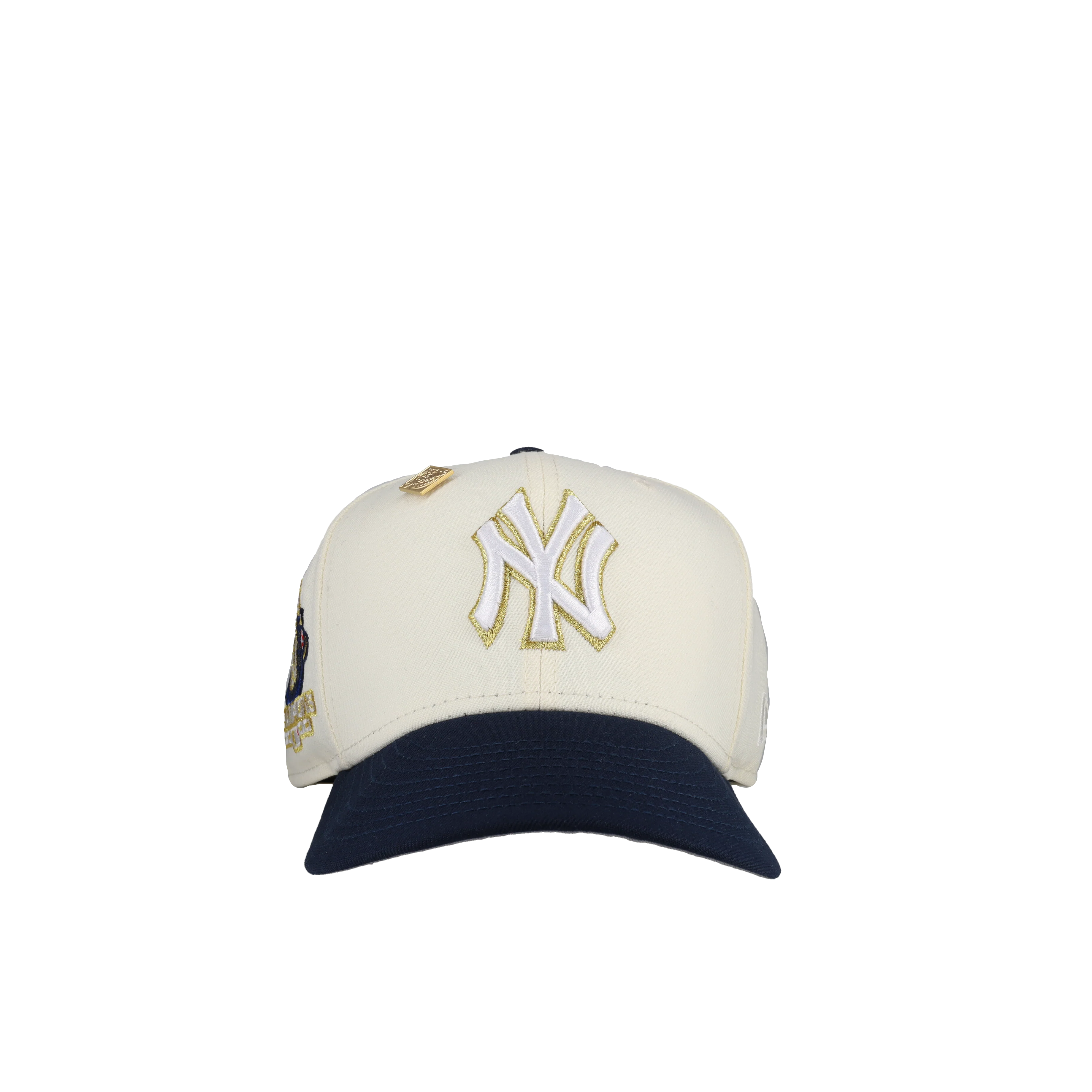New York Yankees 2000 World Series Chrome Gold Metallic 59Fifty Fitted Hat - Image 4