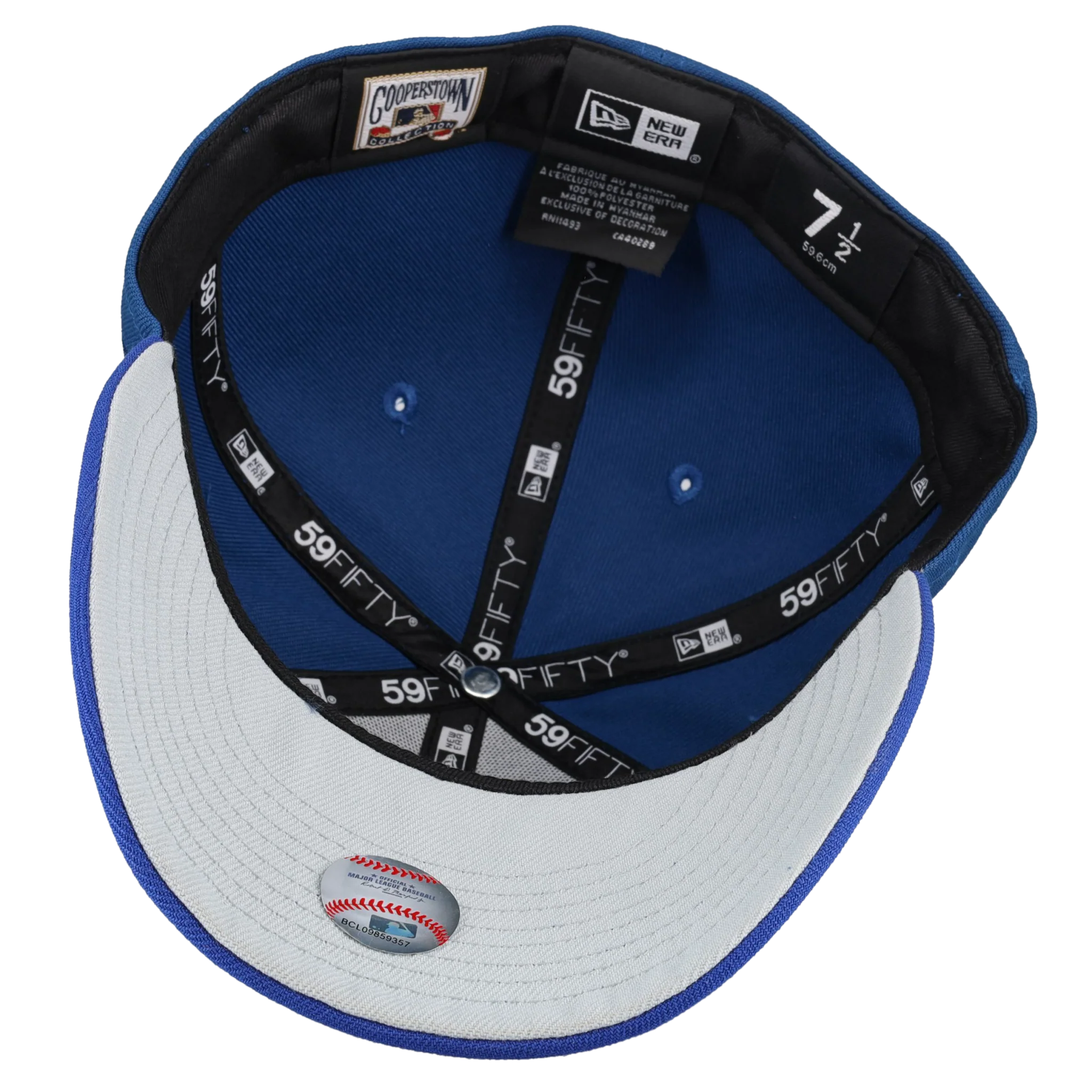 New York Yankees 50th Anniversary Blue 59Fifty Fitted Hat - Image 3
