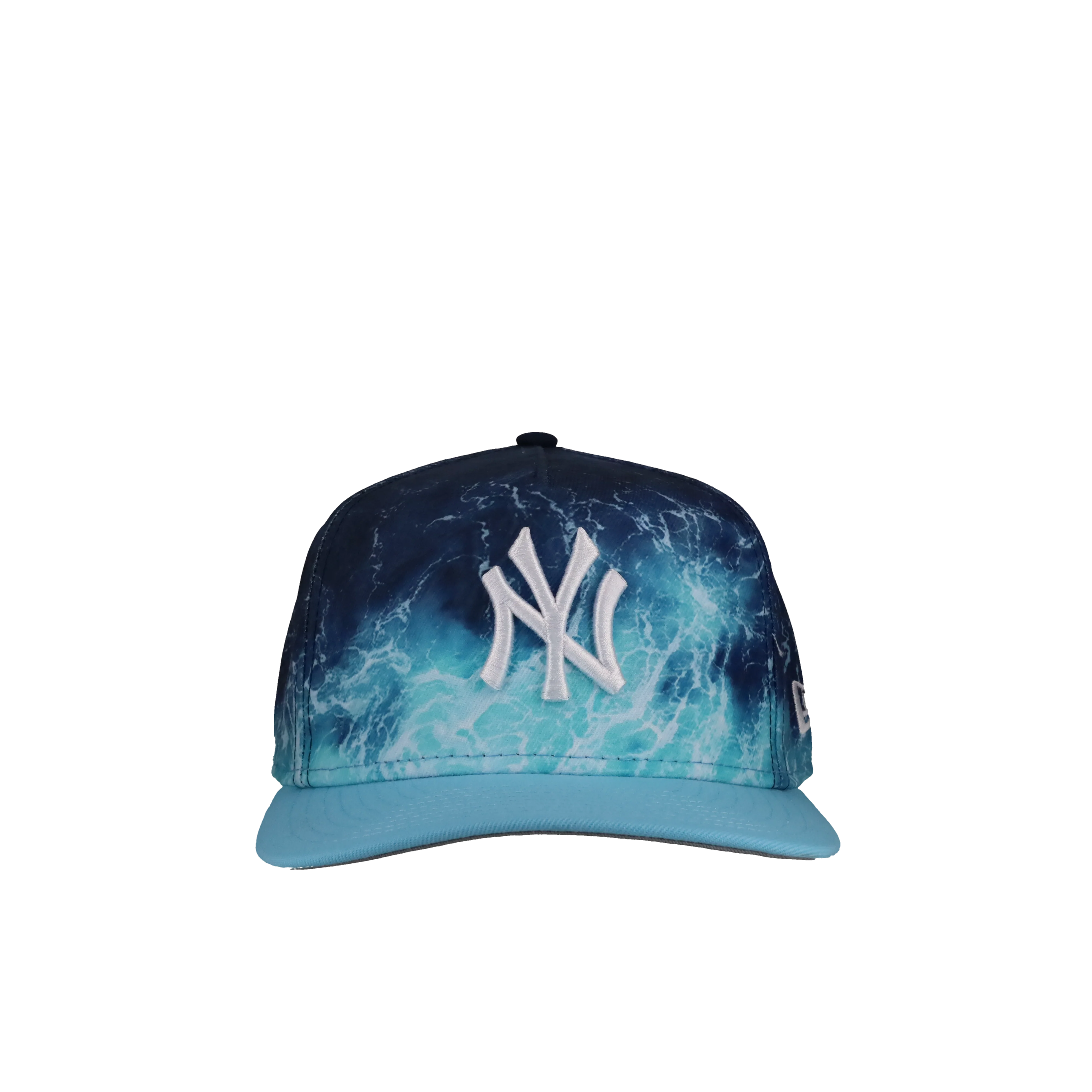 New York Yankees Blue Waves 9Fifty A Frame Snapback Hat - Image 4