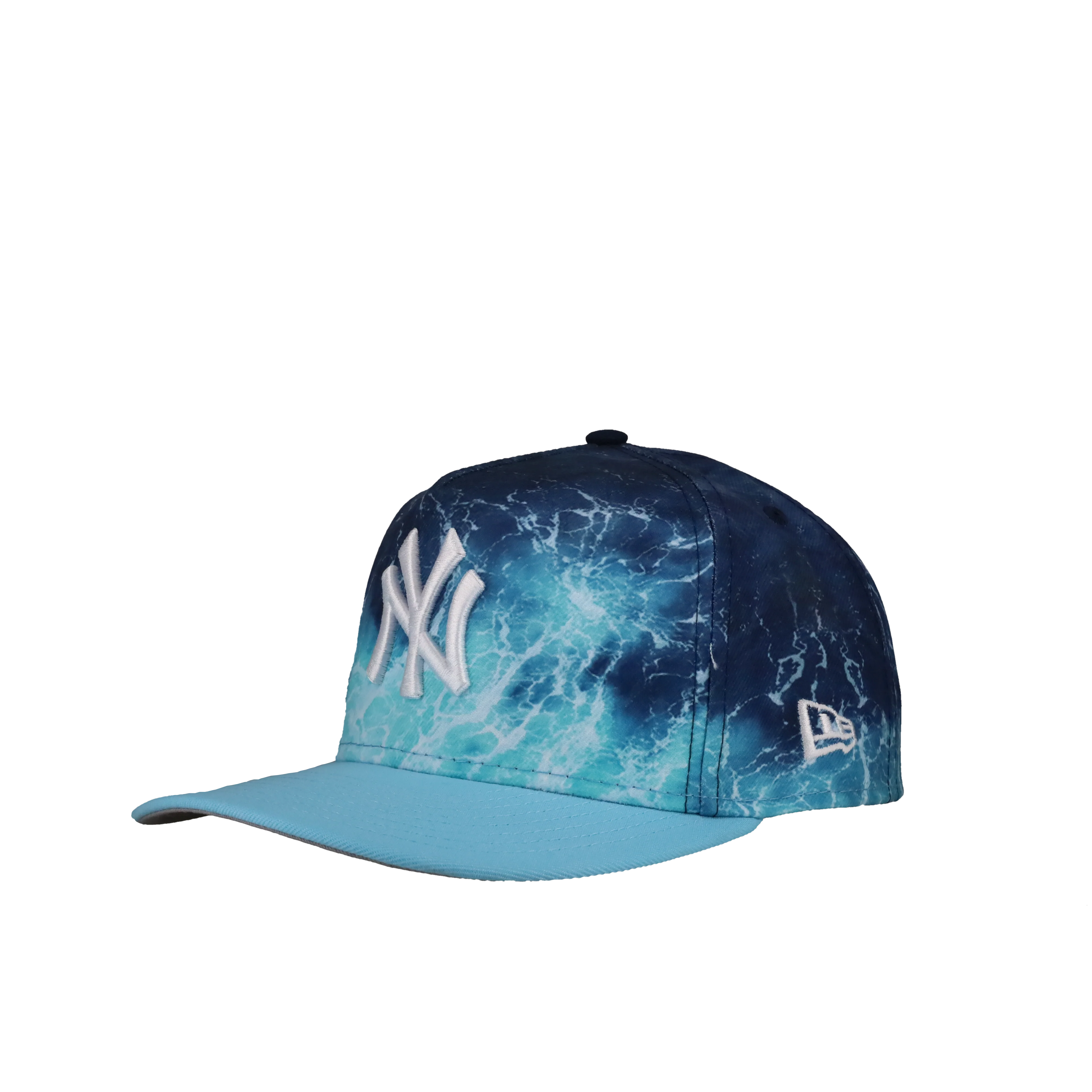 New York Yankees Blue Waves 9Fifty A Frame Snapback Hat - Image 5