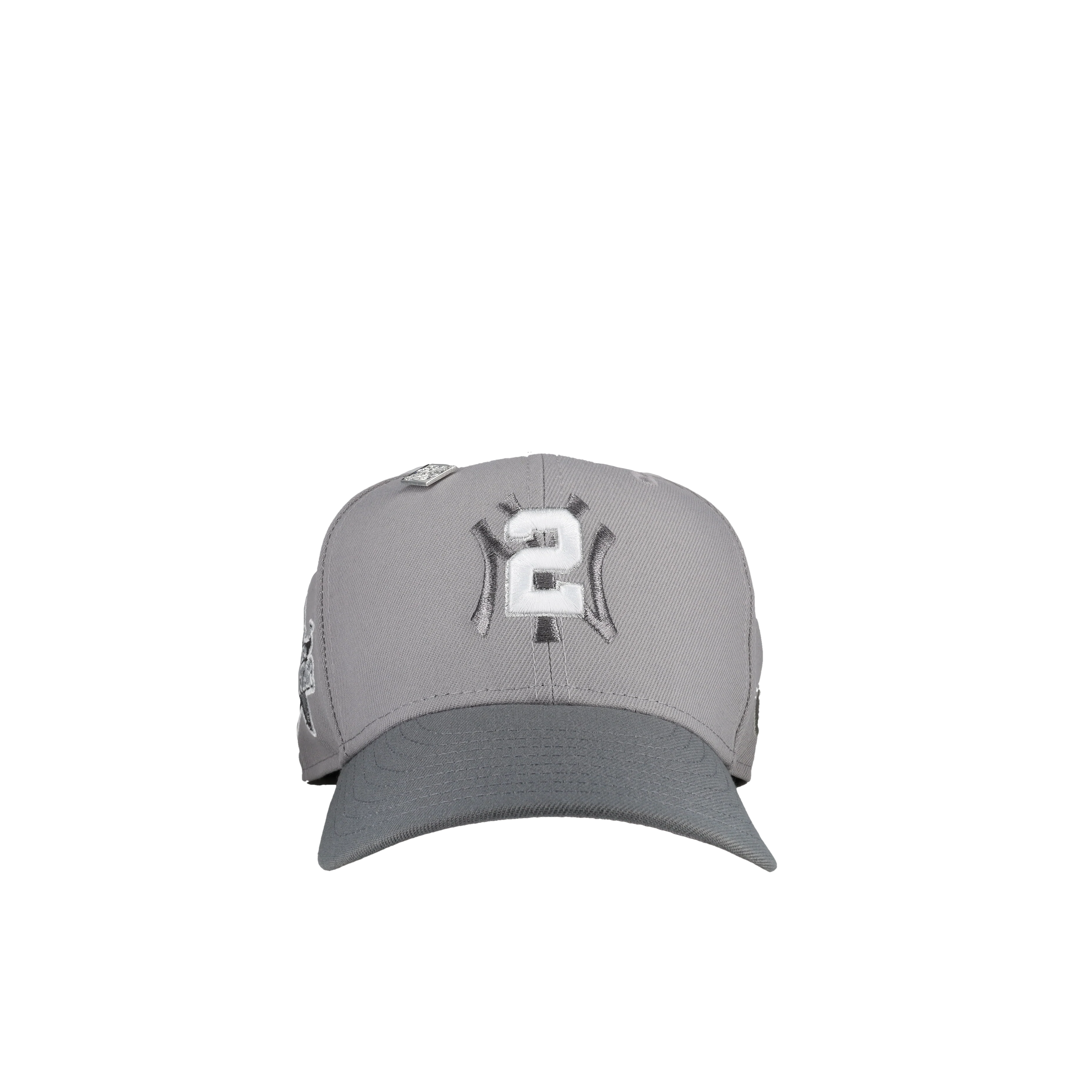 New York Yankees Derek Jeter Cool Grey Metallic Script 59Fifty Fitted Hat - Image 4