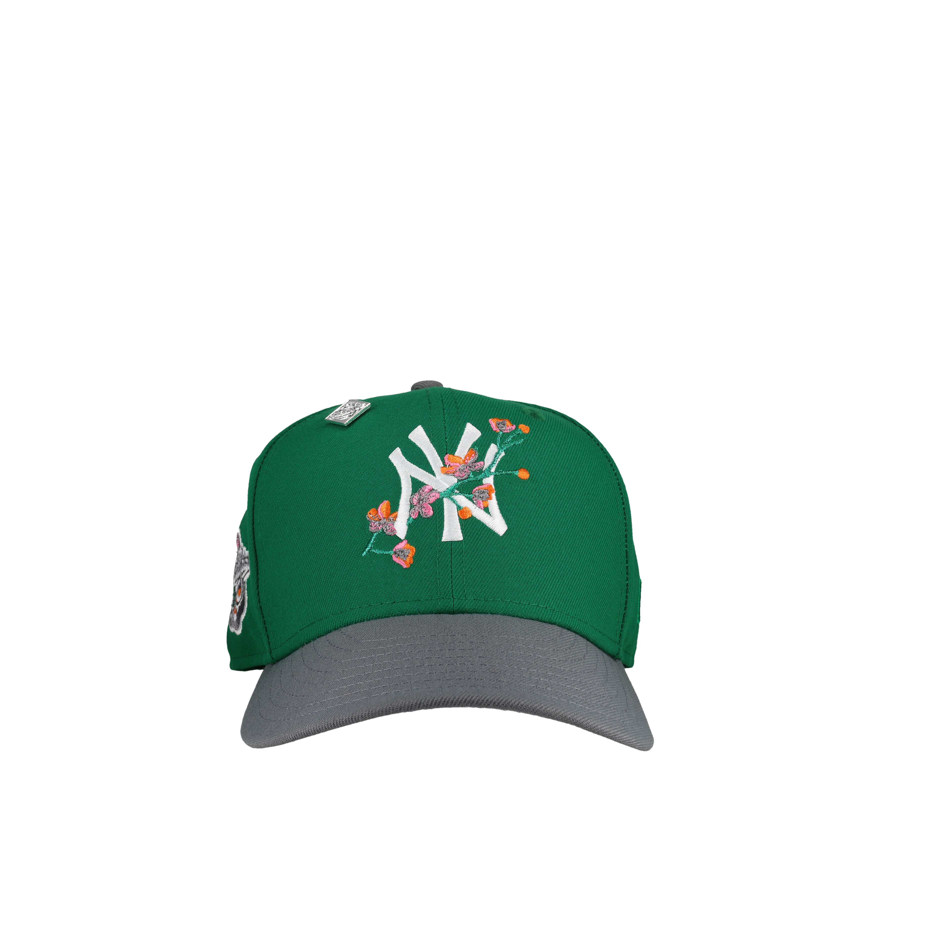 New York Yankees 1998 WS Green Floral Metallic 59Fifty Fitted Hat - Image 4