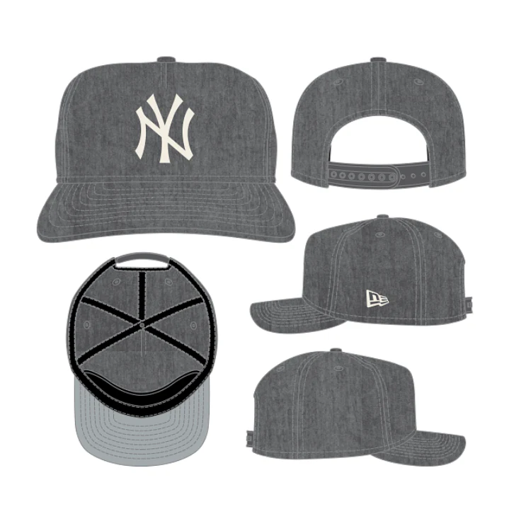New York Yankees Graphite Nylon 19Twenty Snapback Hat