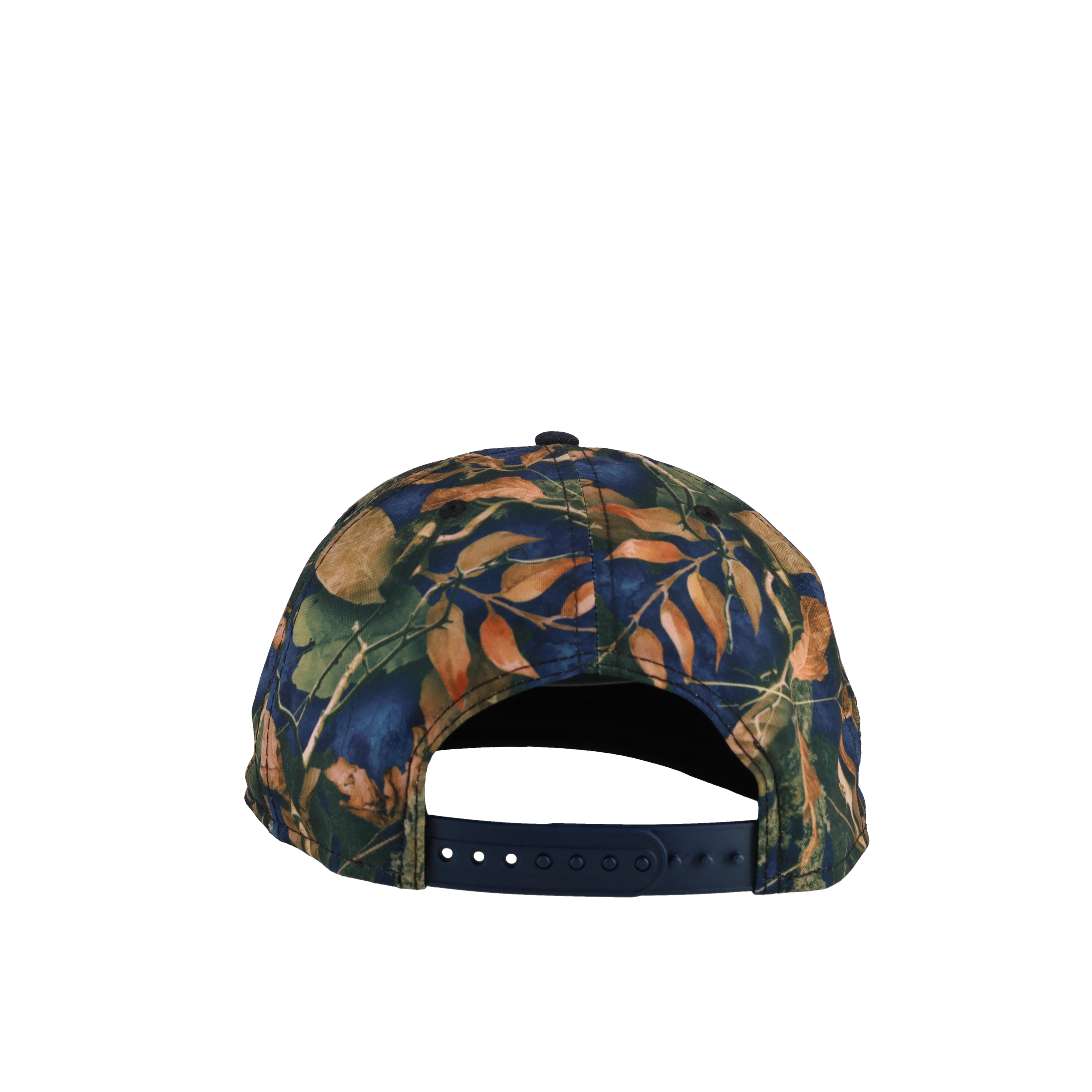 New York Yankees Leaves Blue 100th Anniversary 9Fifty A Frame Snapback Hat - Image 7