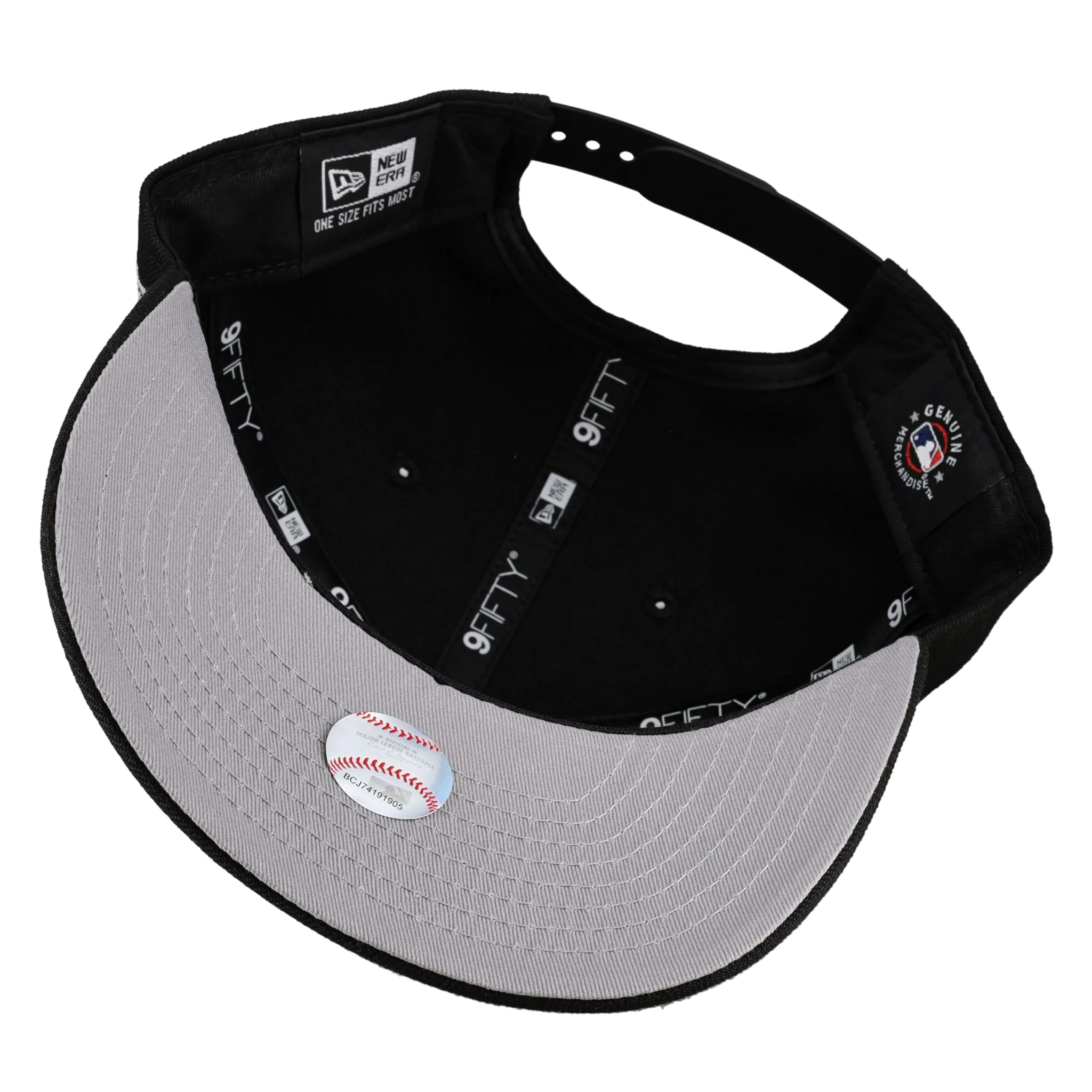 Capsule Hats - New York Yankees New Era 9Fifty A Frame Snapback Hat (Black) - Image 2