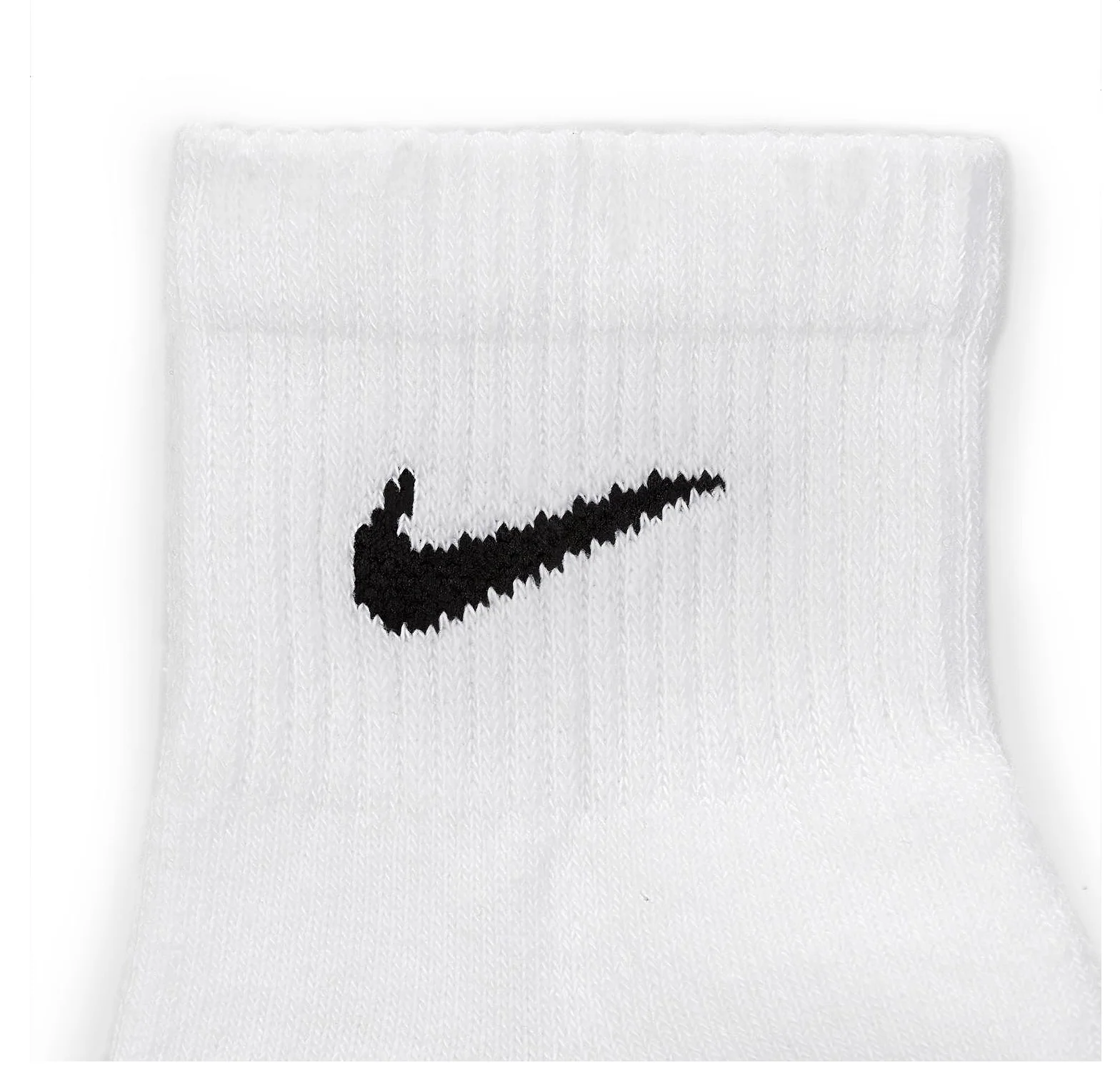 Nike Everyday Plus Dri-Fit White Ankle Socks (6-Pack) - Image 2