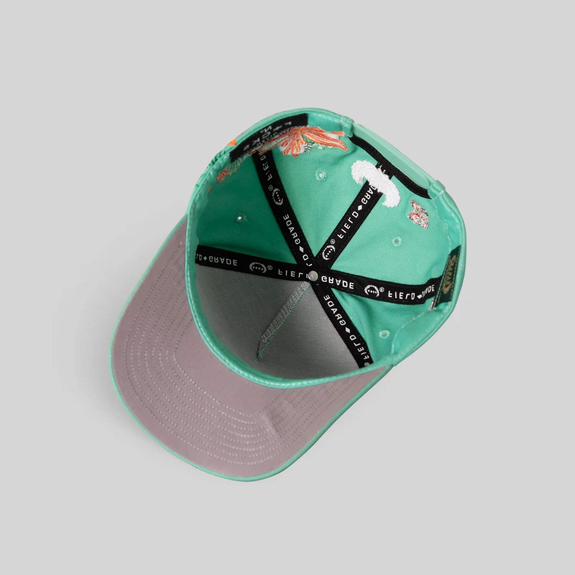 Field Grade NO F*CKS GIVEN MINT FLORAL TRUCKER - Image 7
