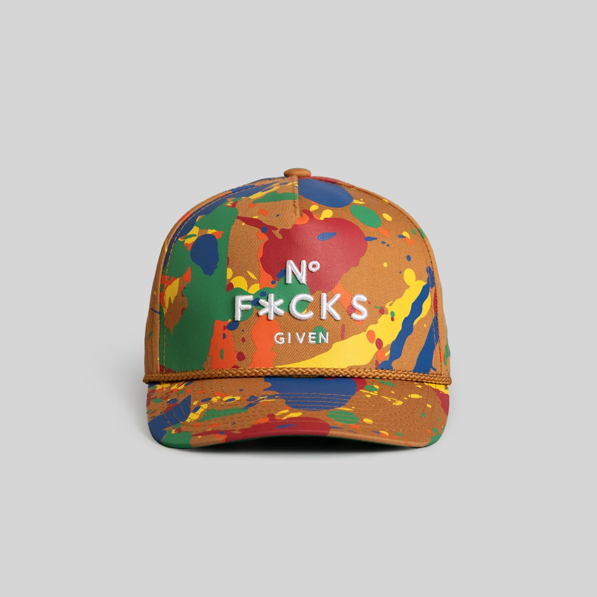 Field Grade  NO F*CKS GIVEN PRIMARY SPLATTER TRUCKER HAT