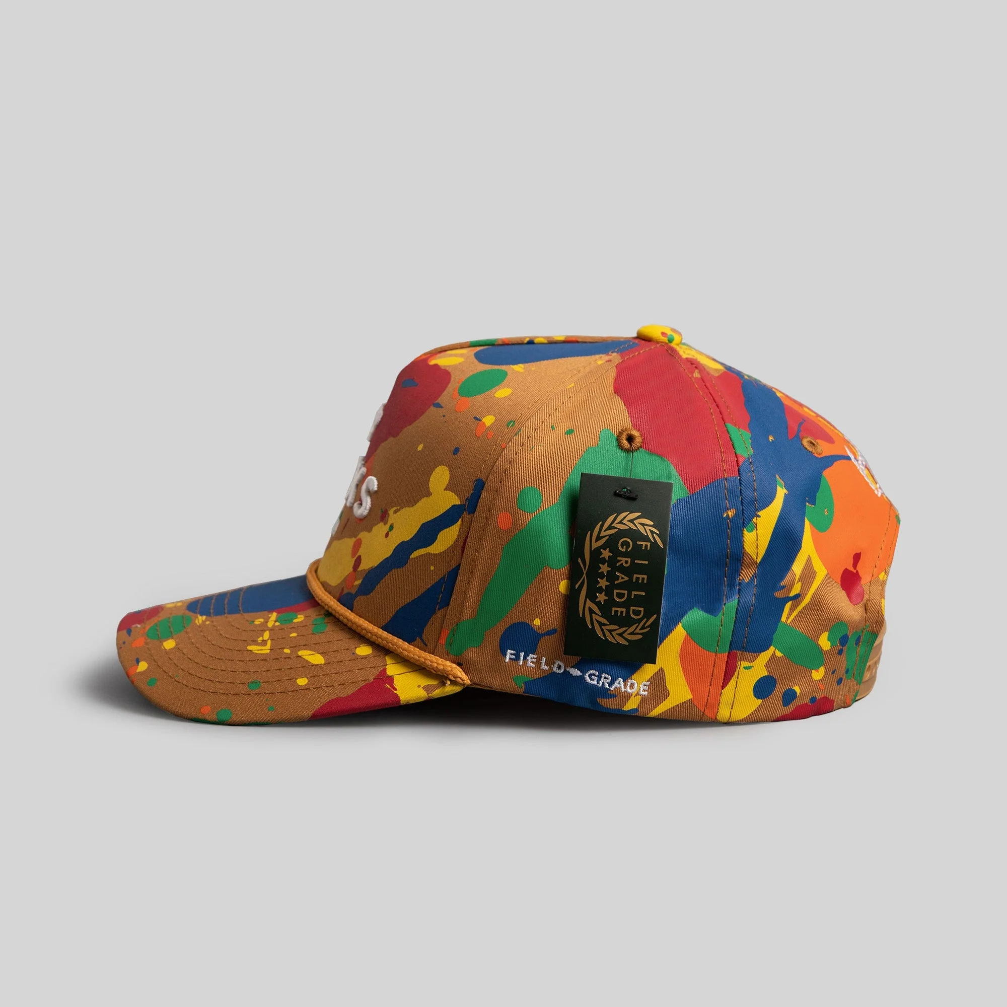 Field Grade  NO F*CKS GIVEN PRIMARY SPLATTER TRUCKER HAT - Image 5