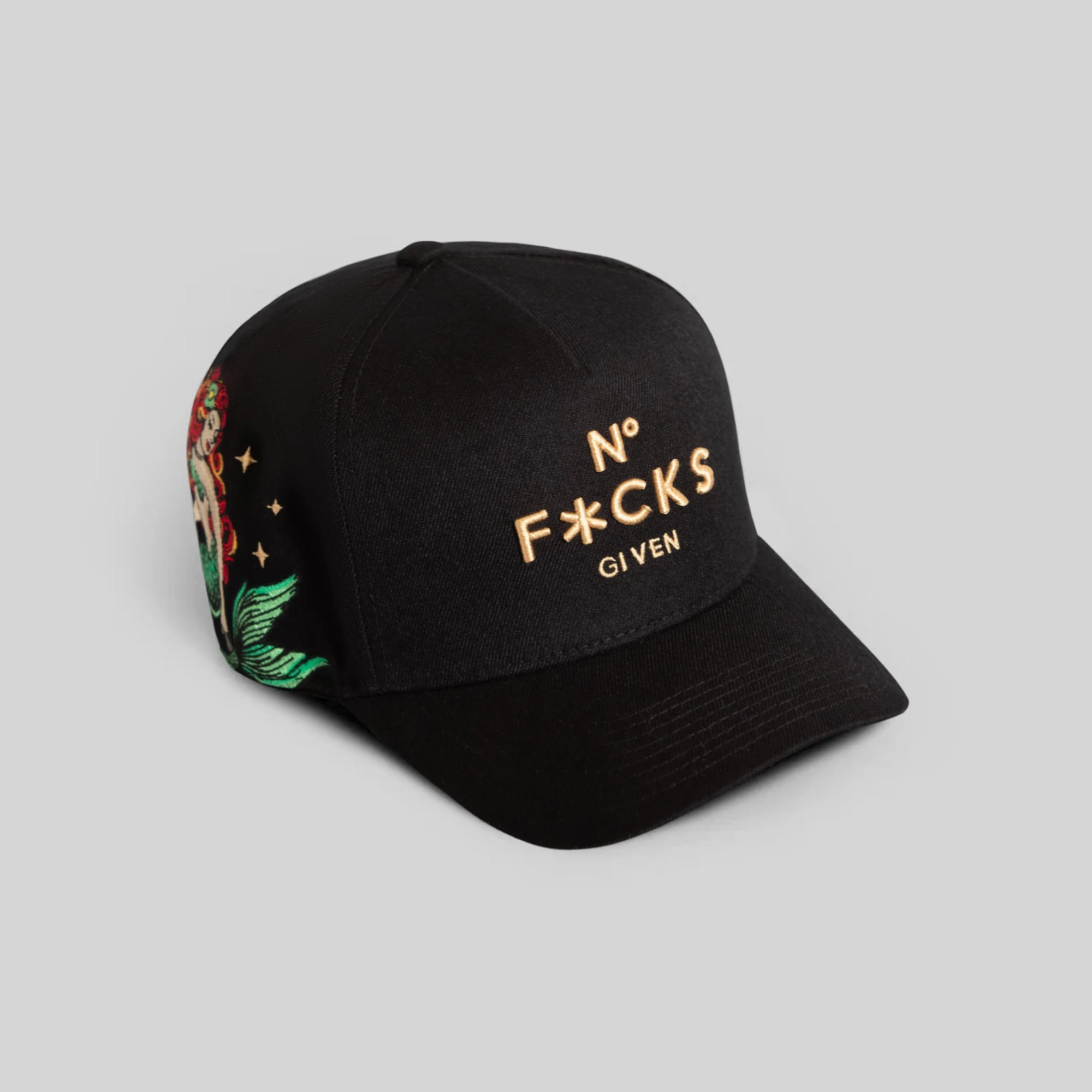 Field Grade NO F*CKS GIVEN SAILOR BLACK WOOL TRUCKER