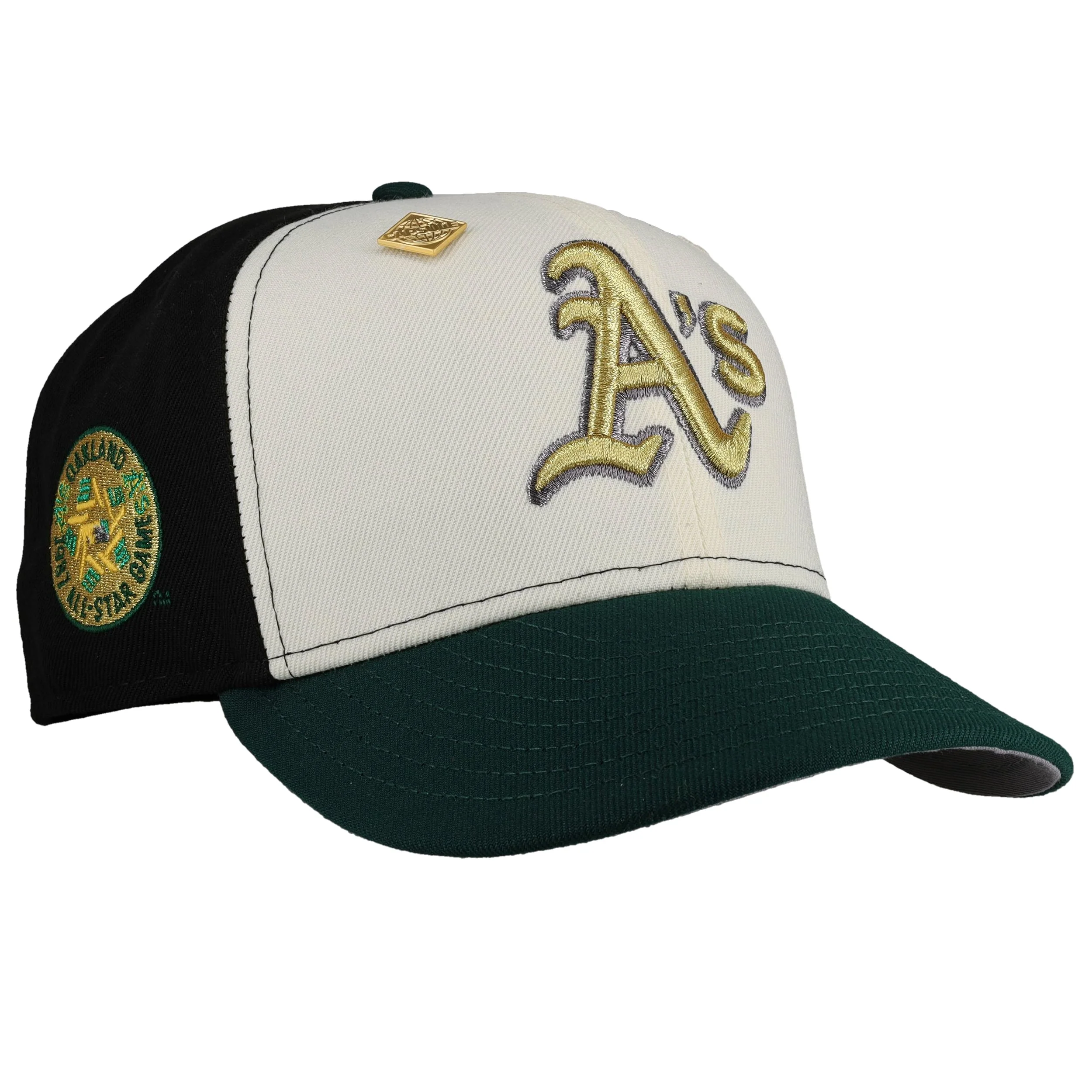 Oakland Athletics 1987 Allstar Game Metallic Pinwheel 59Fifty Fitted Hat